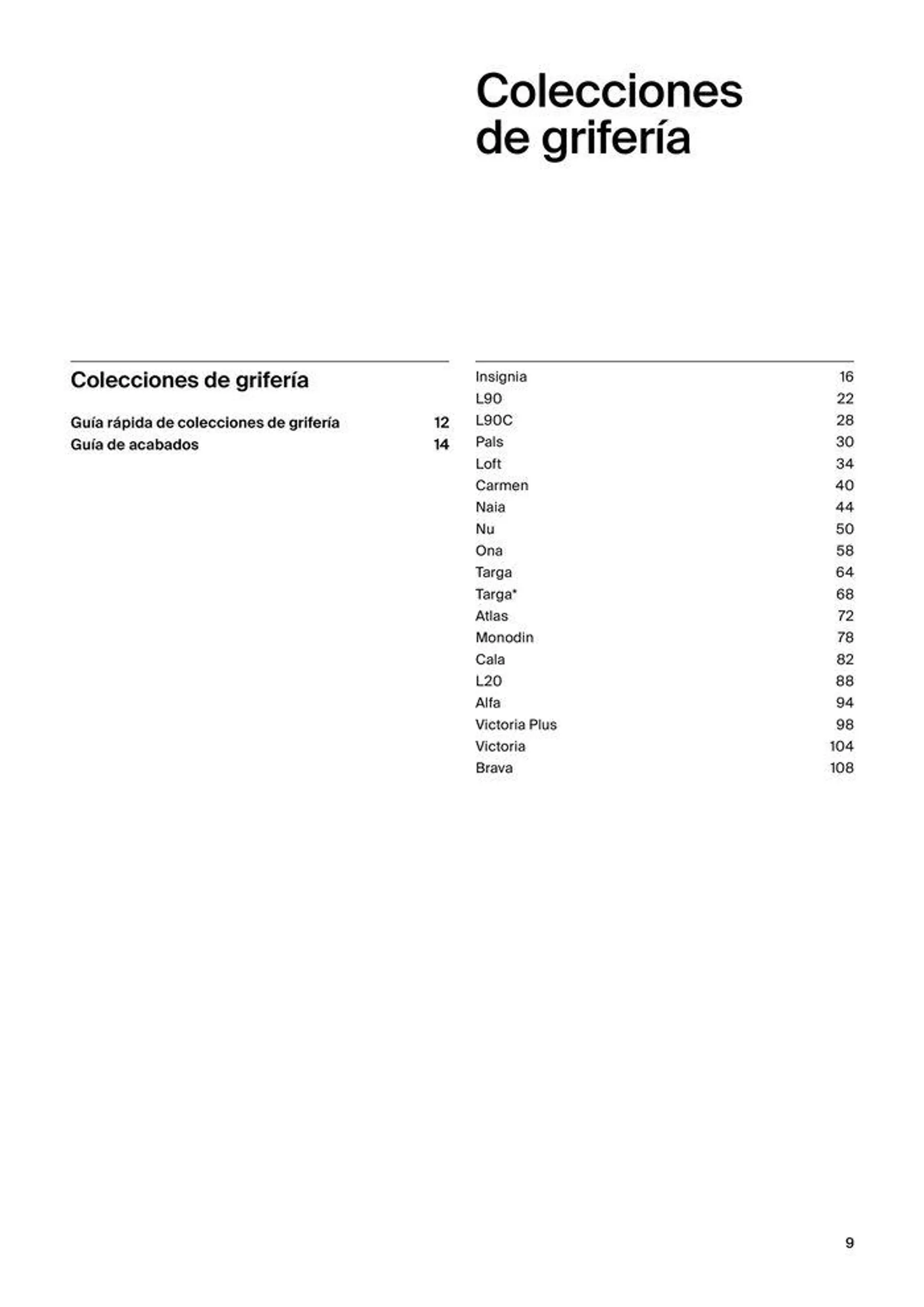 Catálogo de Grifería 19 de septiembre al 31 de diciembre 2024 - Página 11