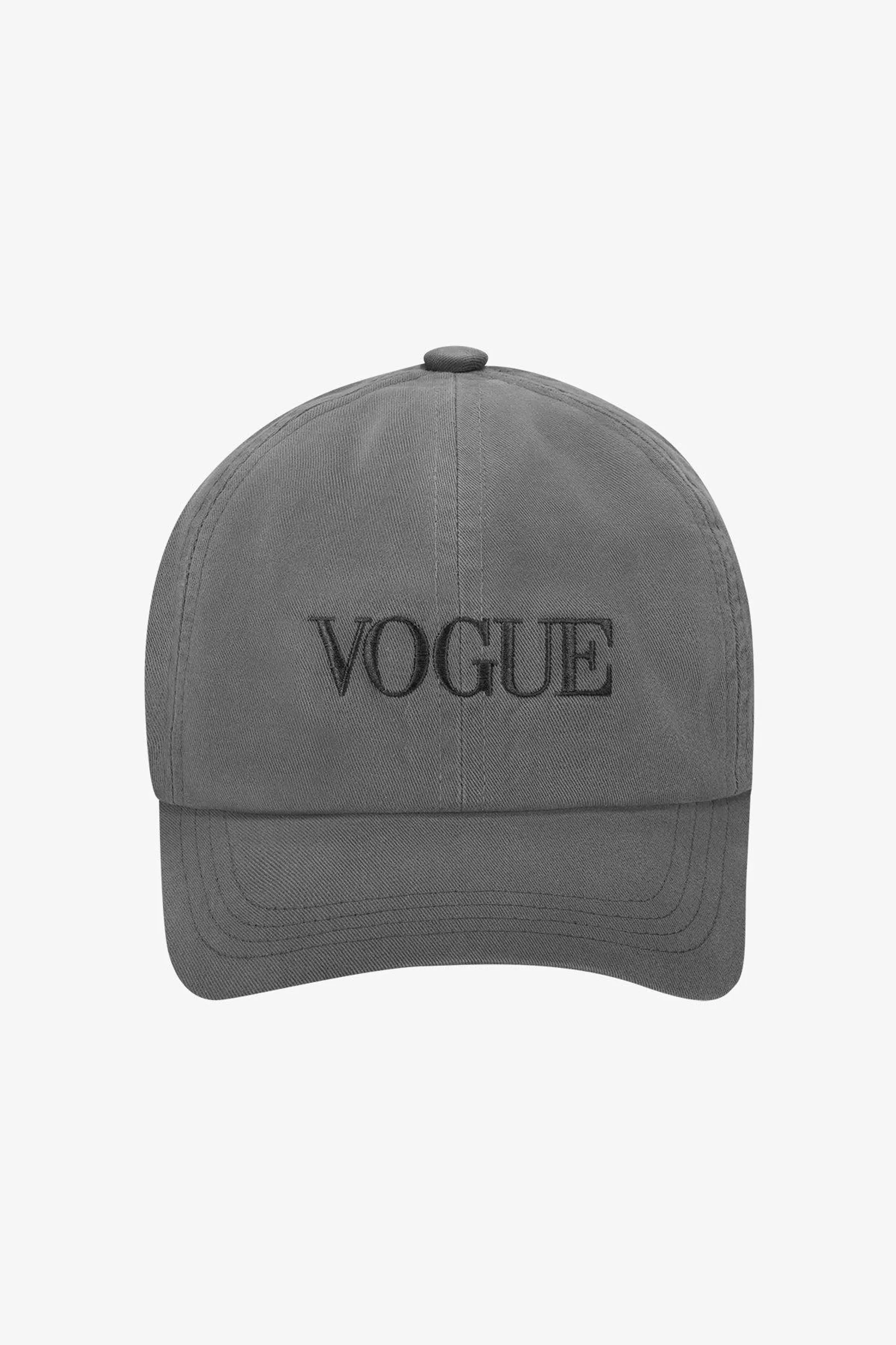 Gorra VOGUE gris lavado con logo