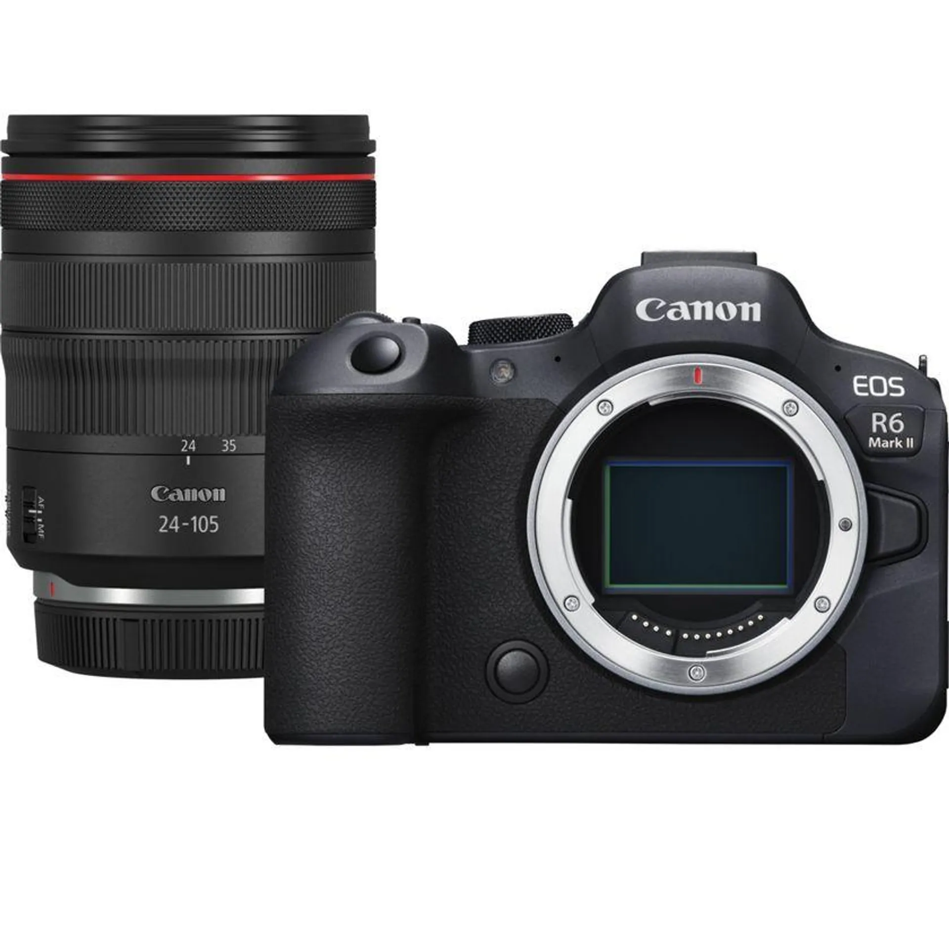 Cámara mirrorless Canon EOS R6 Mark II y objetivo RF 24-105mm F4L IS USM