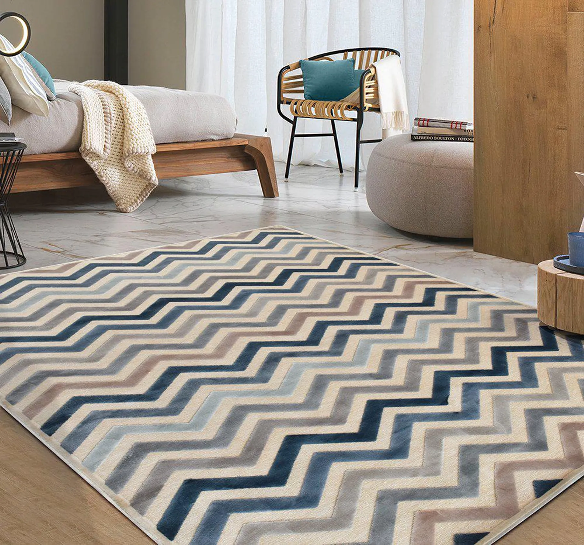 Alfombra zig zag Provence