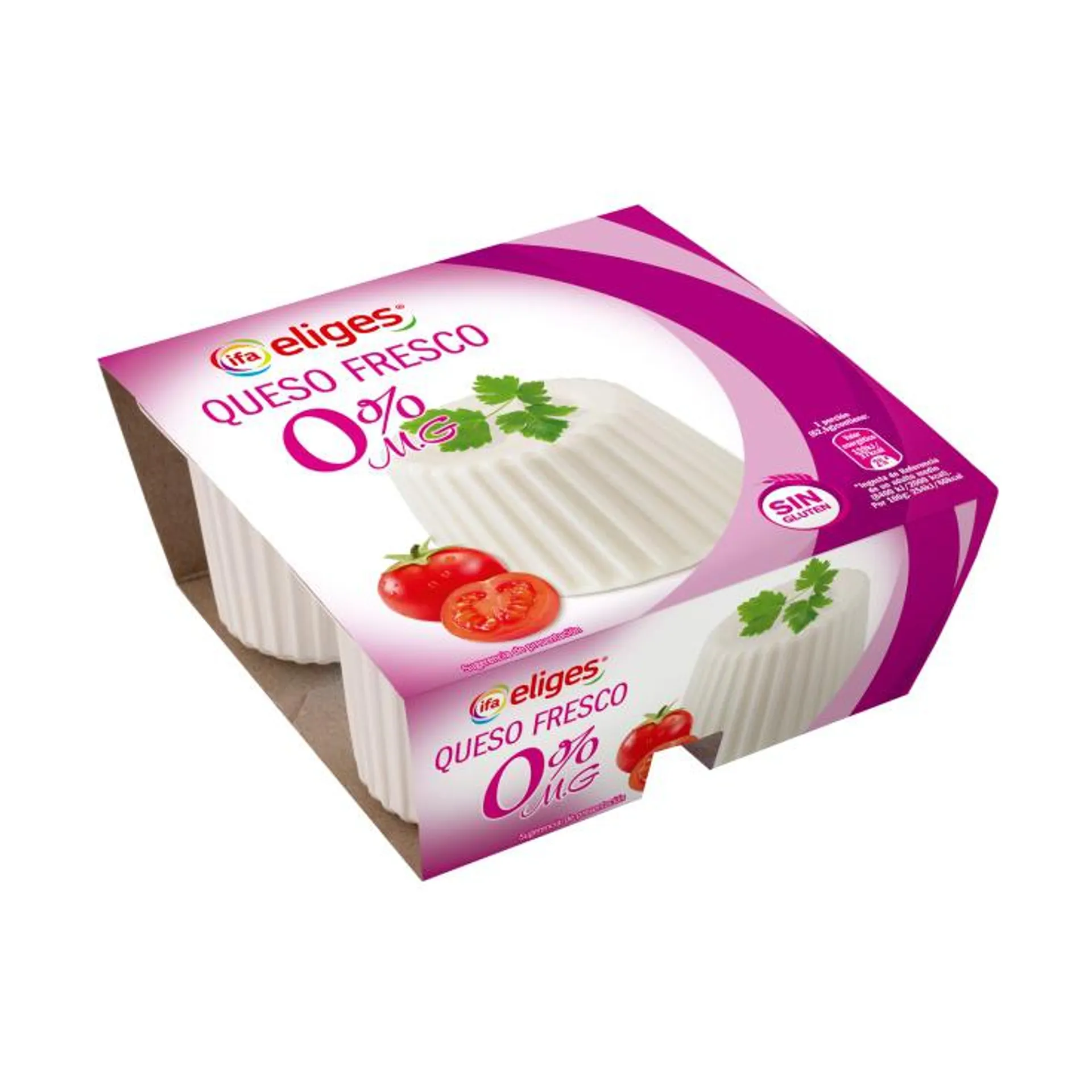 queso fresco 0% m.g. 62,5g, pk-4