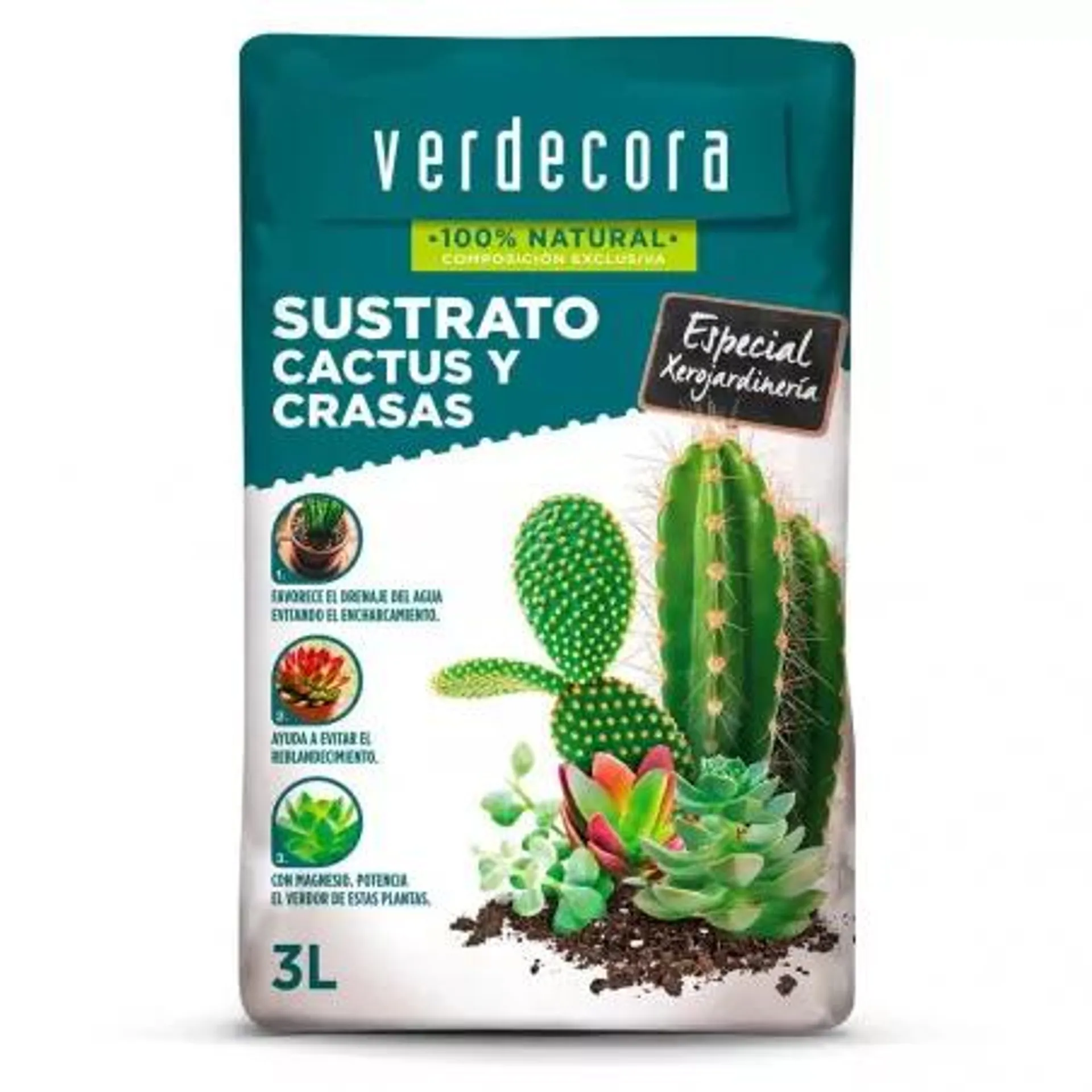 SUSTRATO CACTUS Y CRASAS VERDECORA