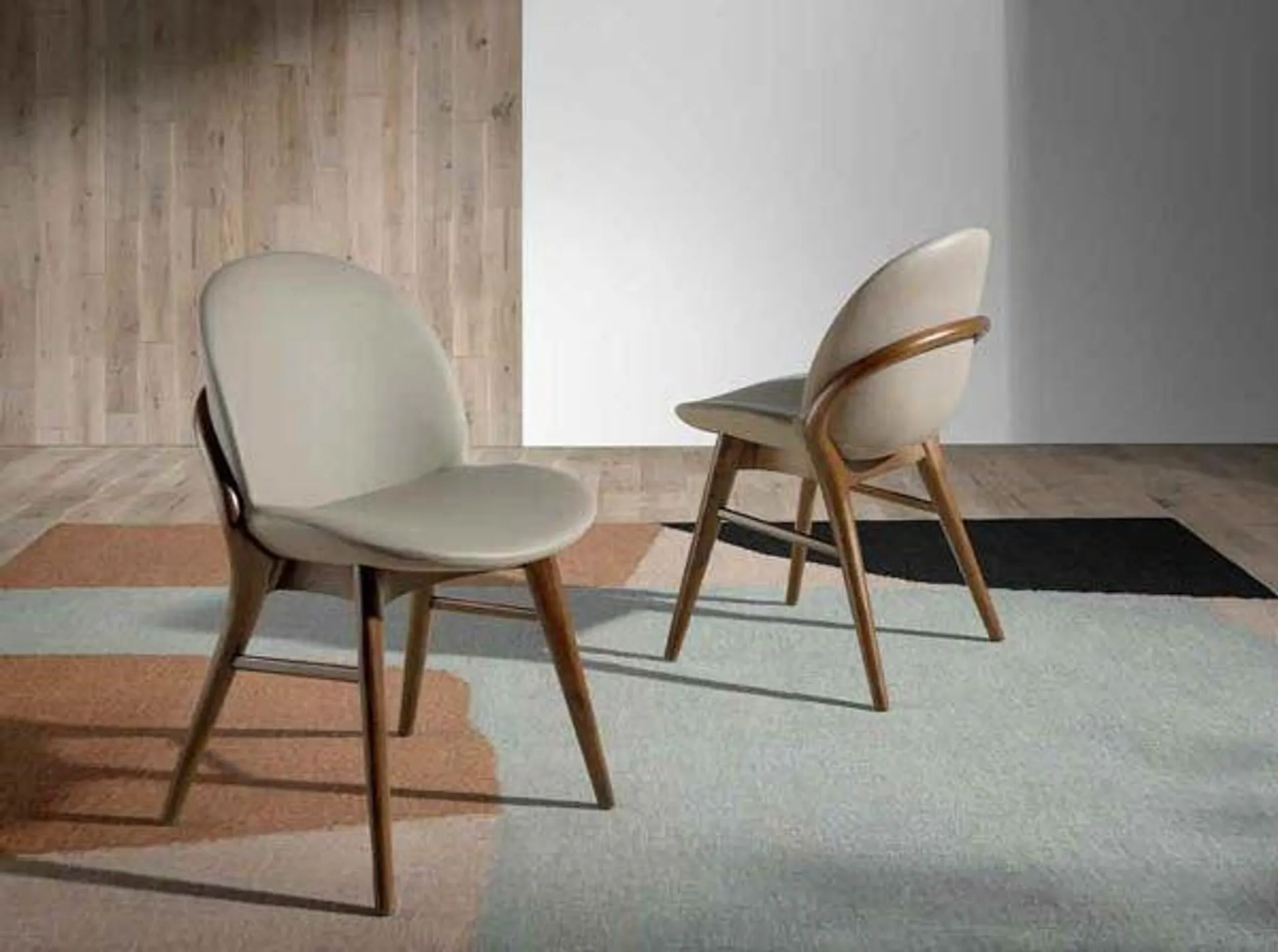 Silla tapizada de diseño Gioia