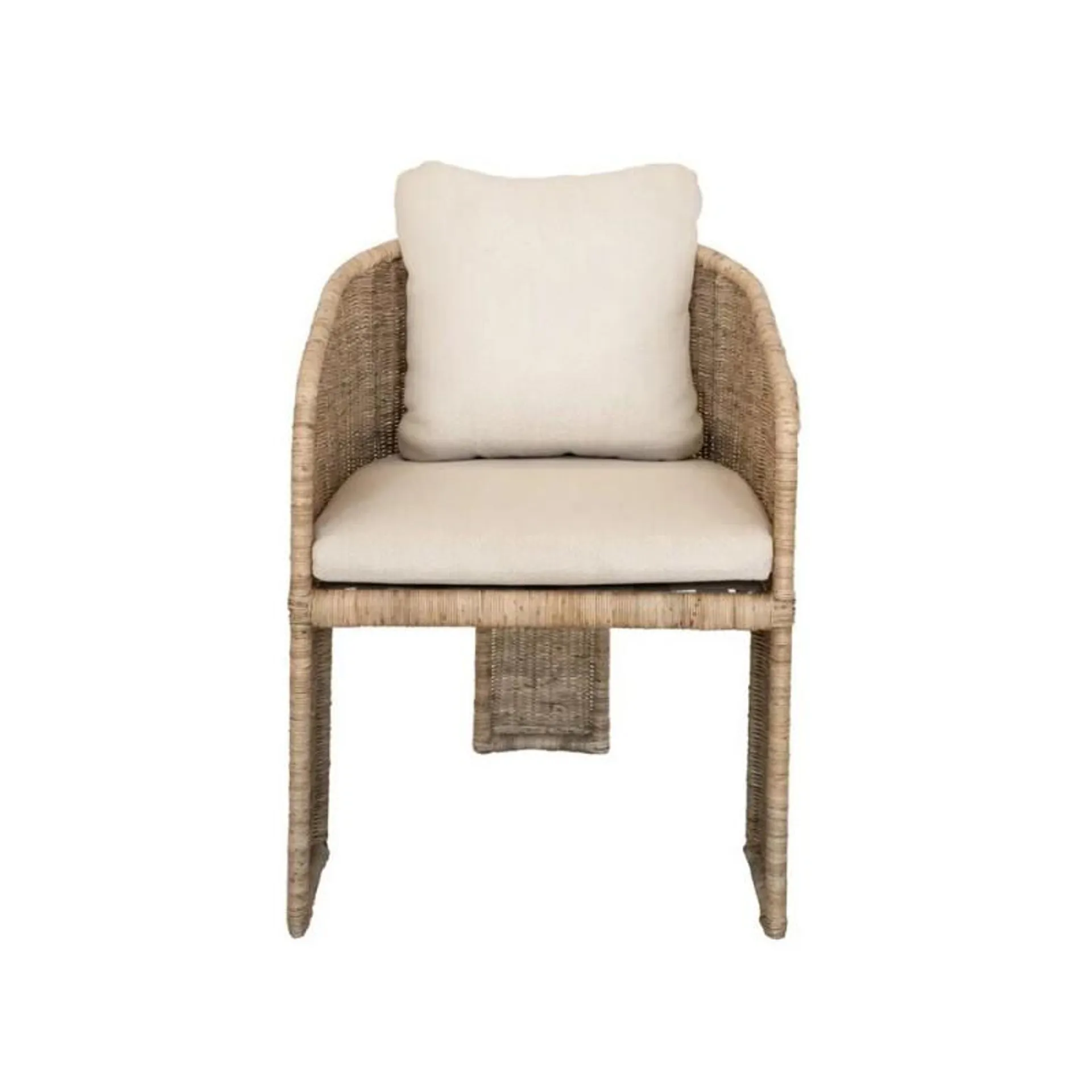 Rattan chair with cushions, Delvina