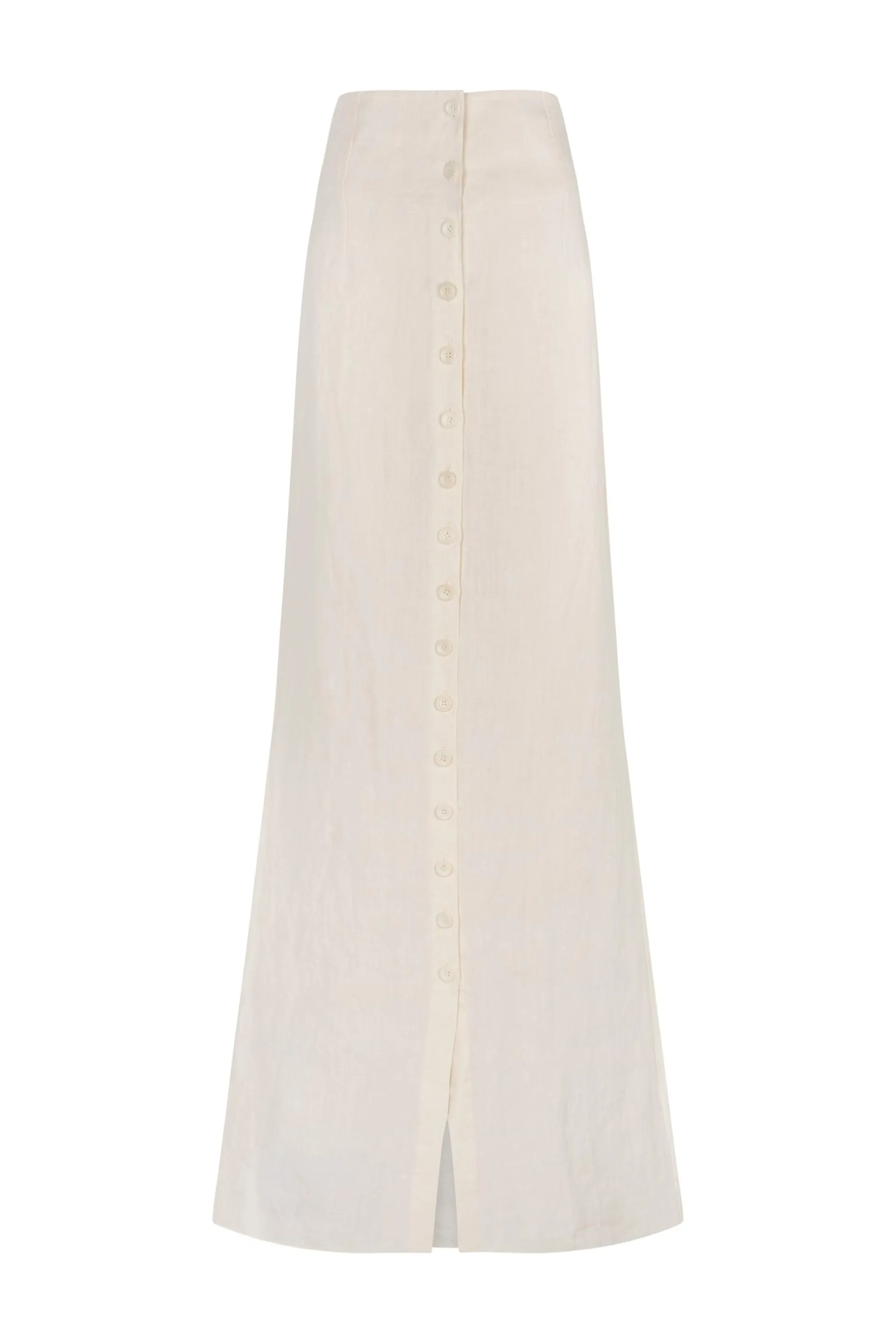 Bambina, ivory linen skirt