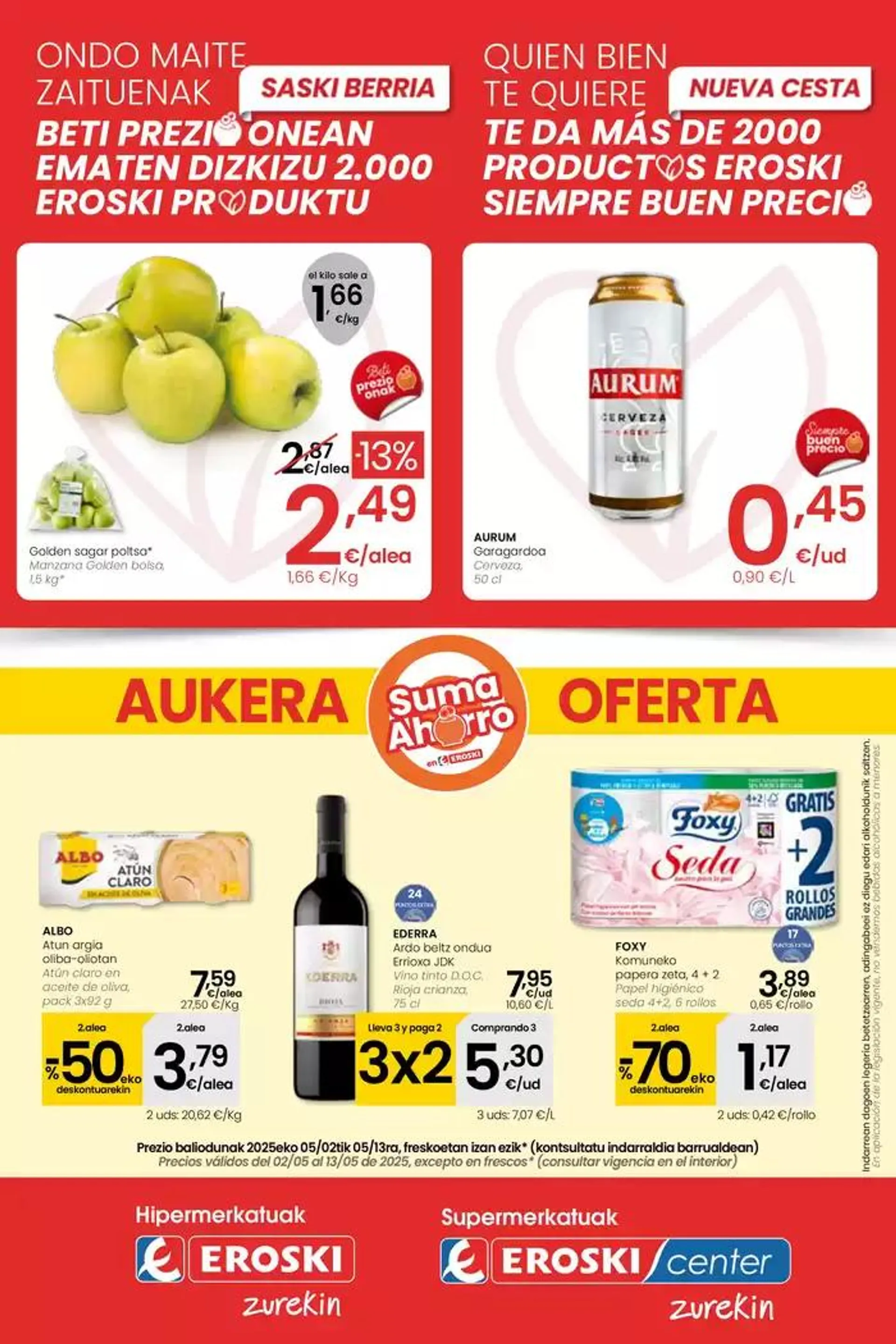 AUKERA OFERTA HIPERMERKATUAK EROSKI - 1
