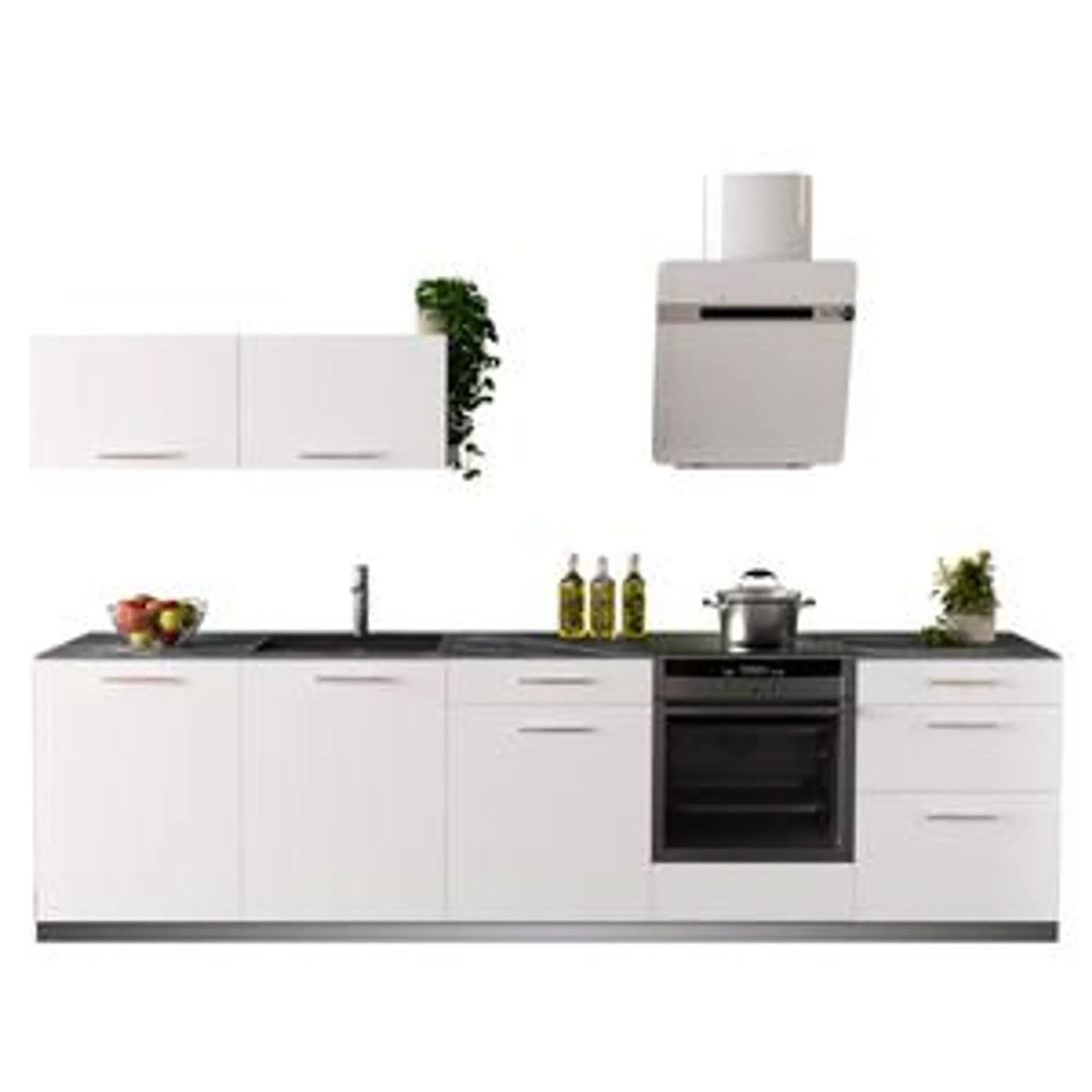 Cocina en kit DELINIA ID con altos SOFIA blanco 3.00 m