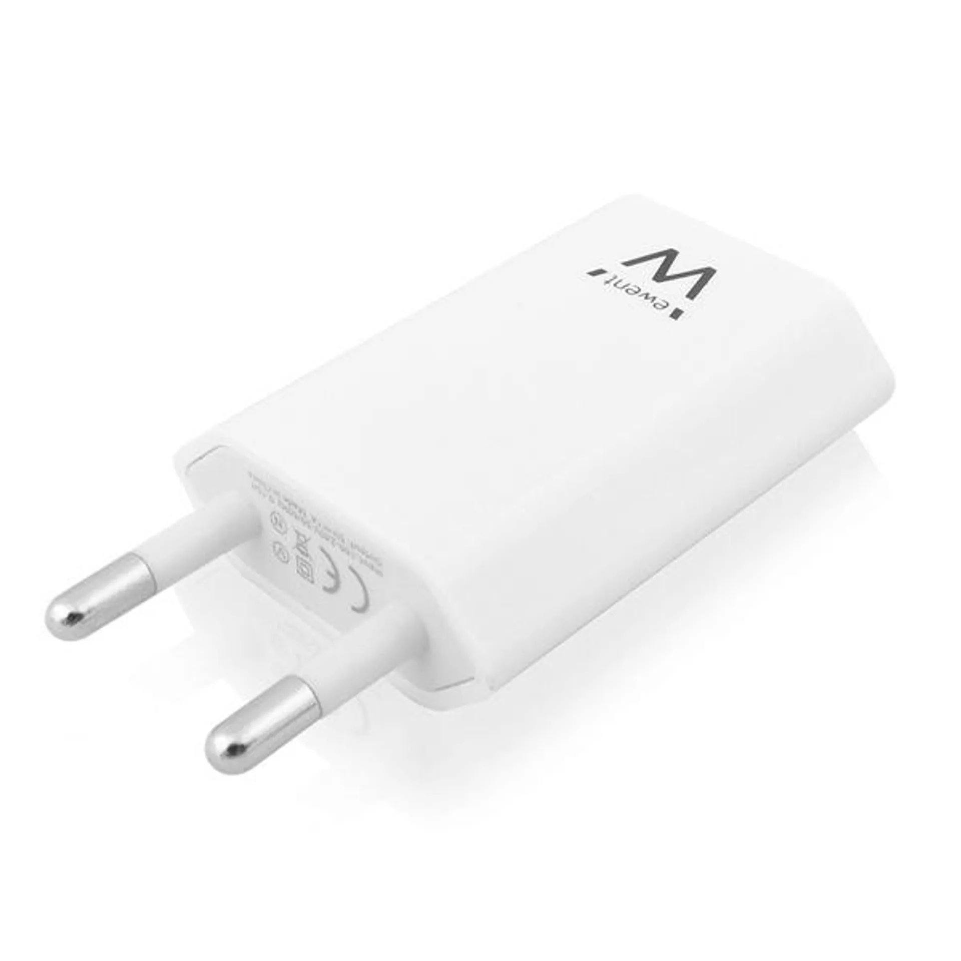 CARGADOR DE PARED EWENT EW1222 1PUERTO USB 1A 5W BLANCO