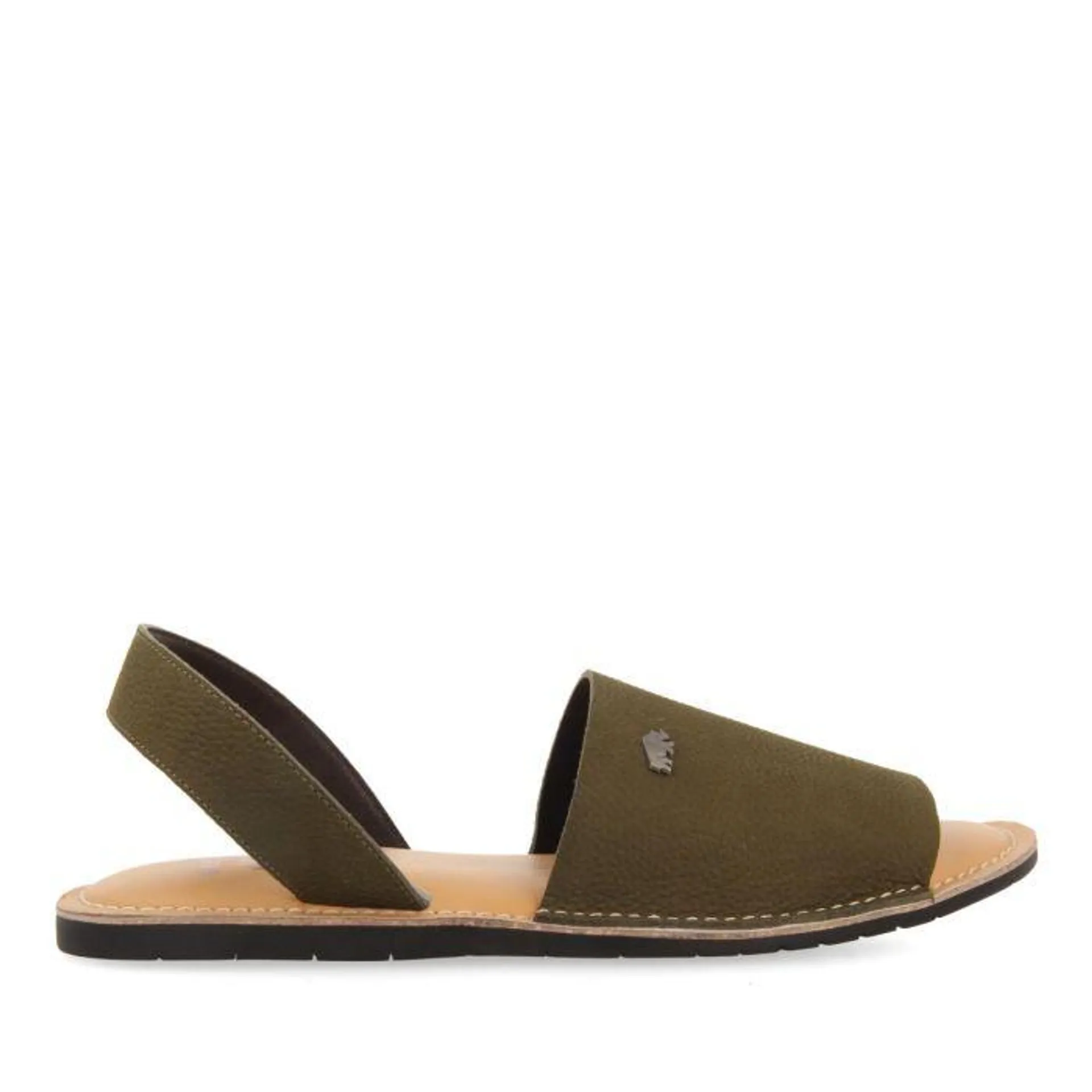 KHAKI LEATHER MENORQUINAS STYLE SANDALS FOR MEN PENRYN