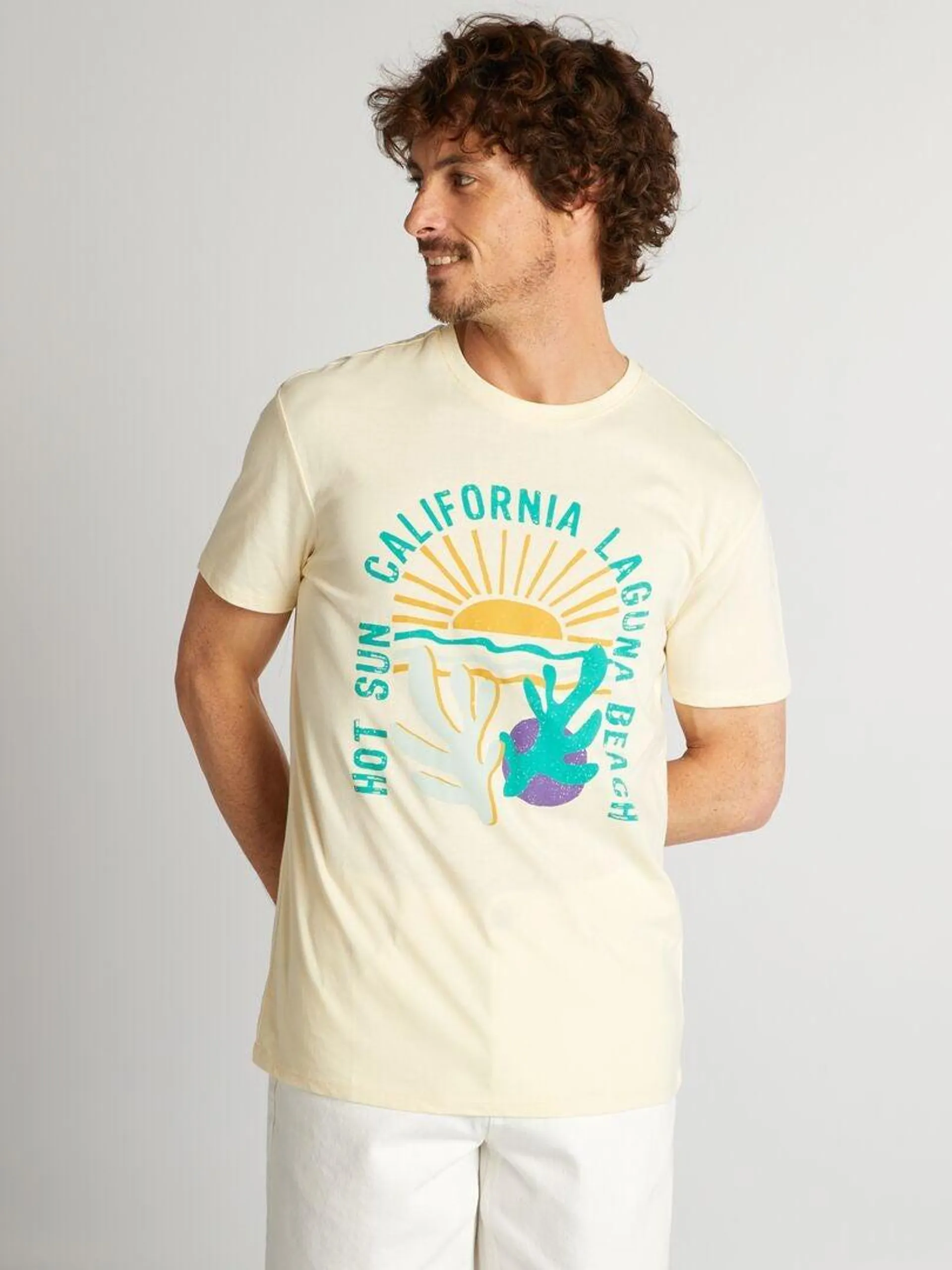 Camiseta estampada - AMARILLO