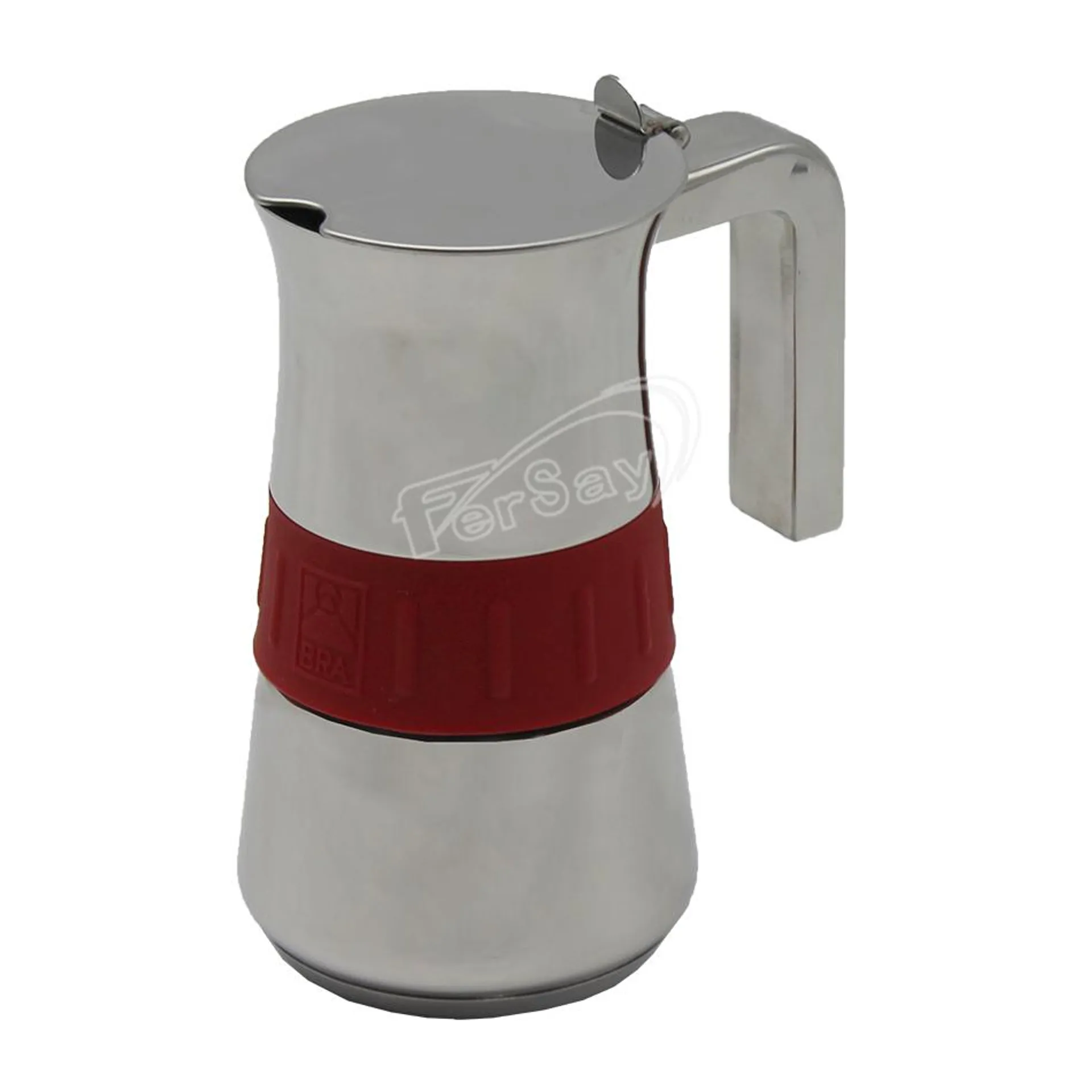 Cafetera Bra Elegance Color Rojo,4 Tazas