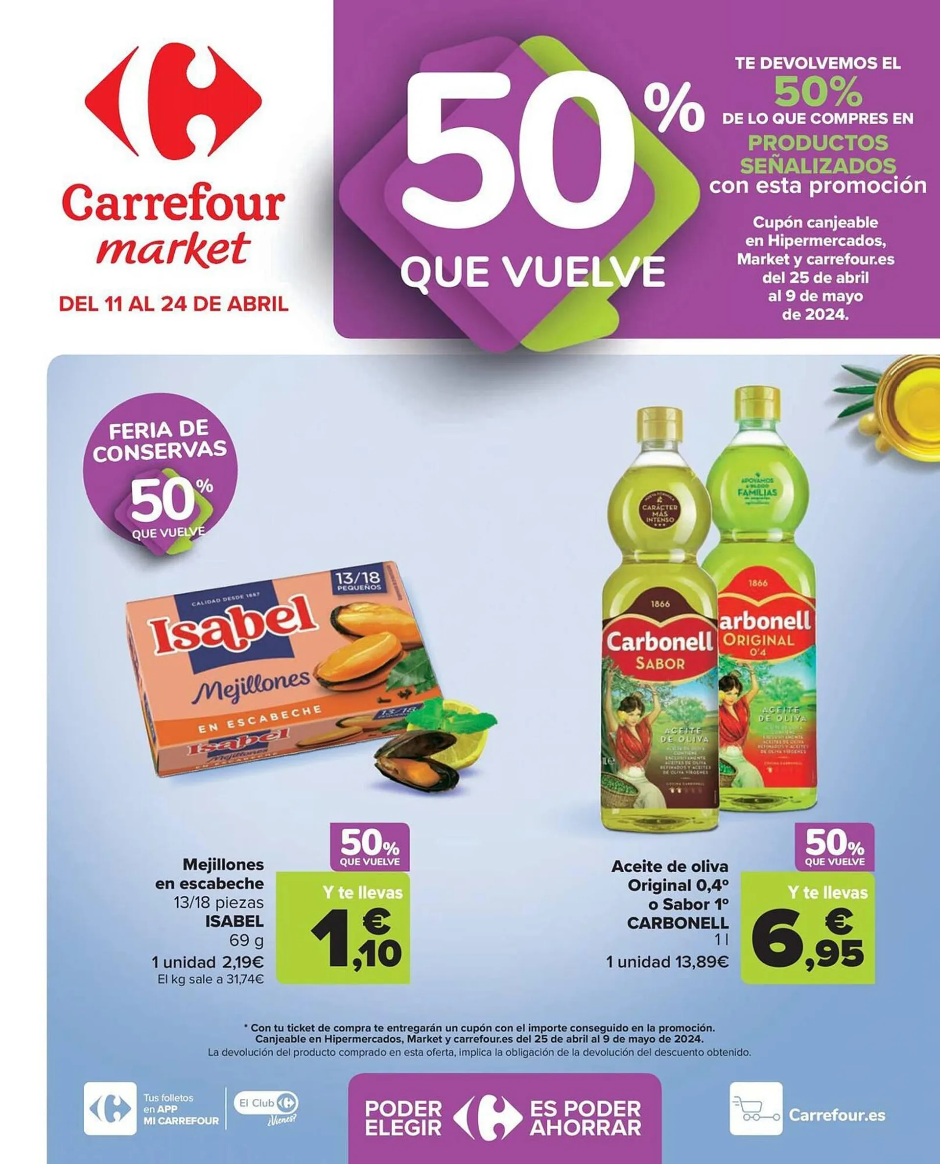 Catálogo de Folleto Carrefour Market 11 de abril al 24 de abril 2024 - Página 