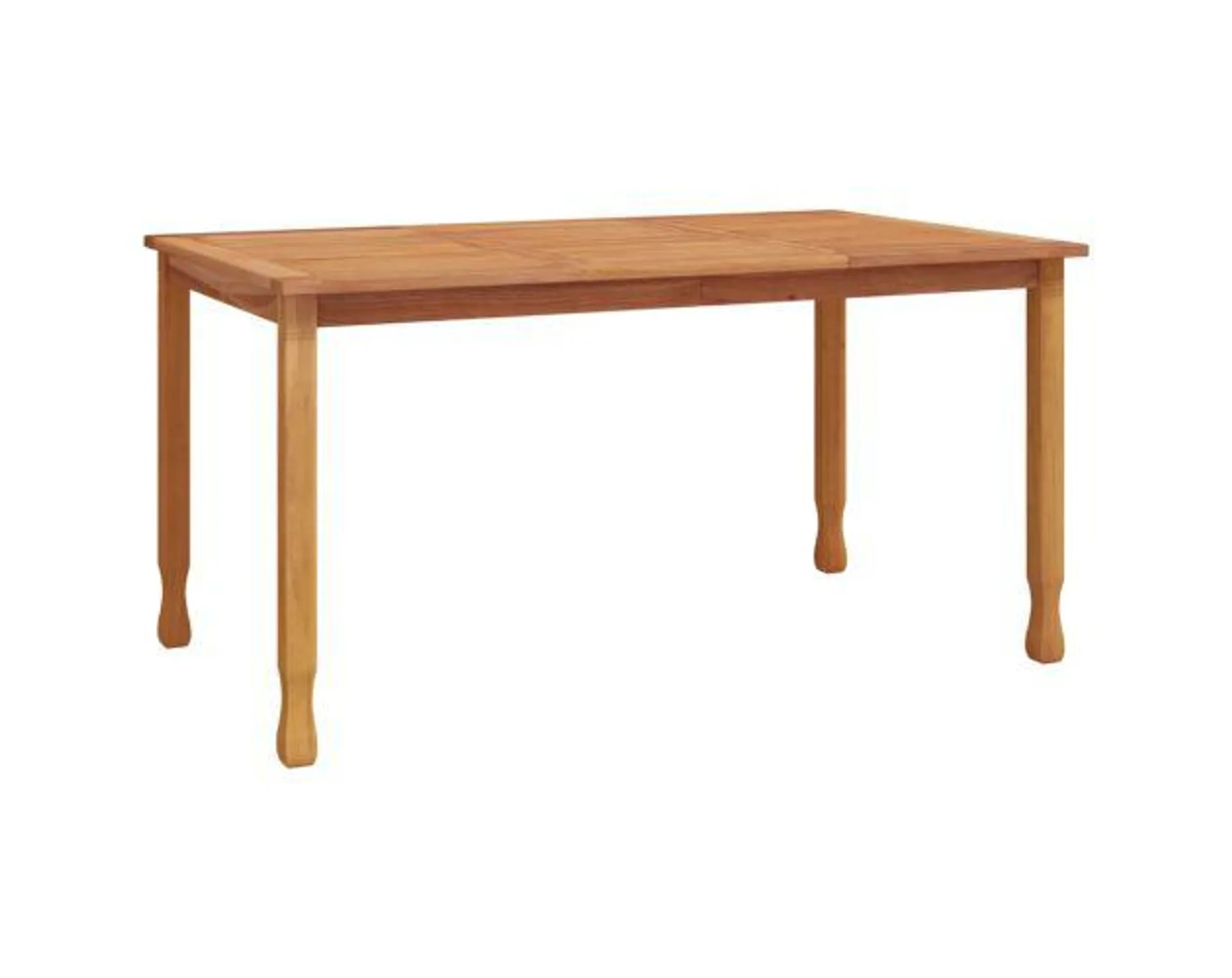 vidaXL mesa de comedor de jardín madera maciza de teca 150x90x75 cm