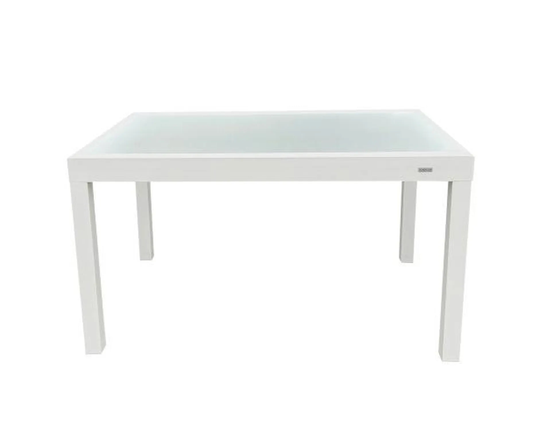 Momma Home Mesa de jardín extensible rectangular aluminio cristal 135/270