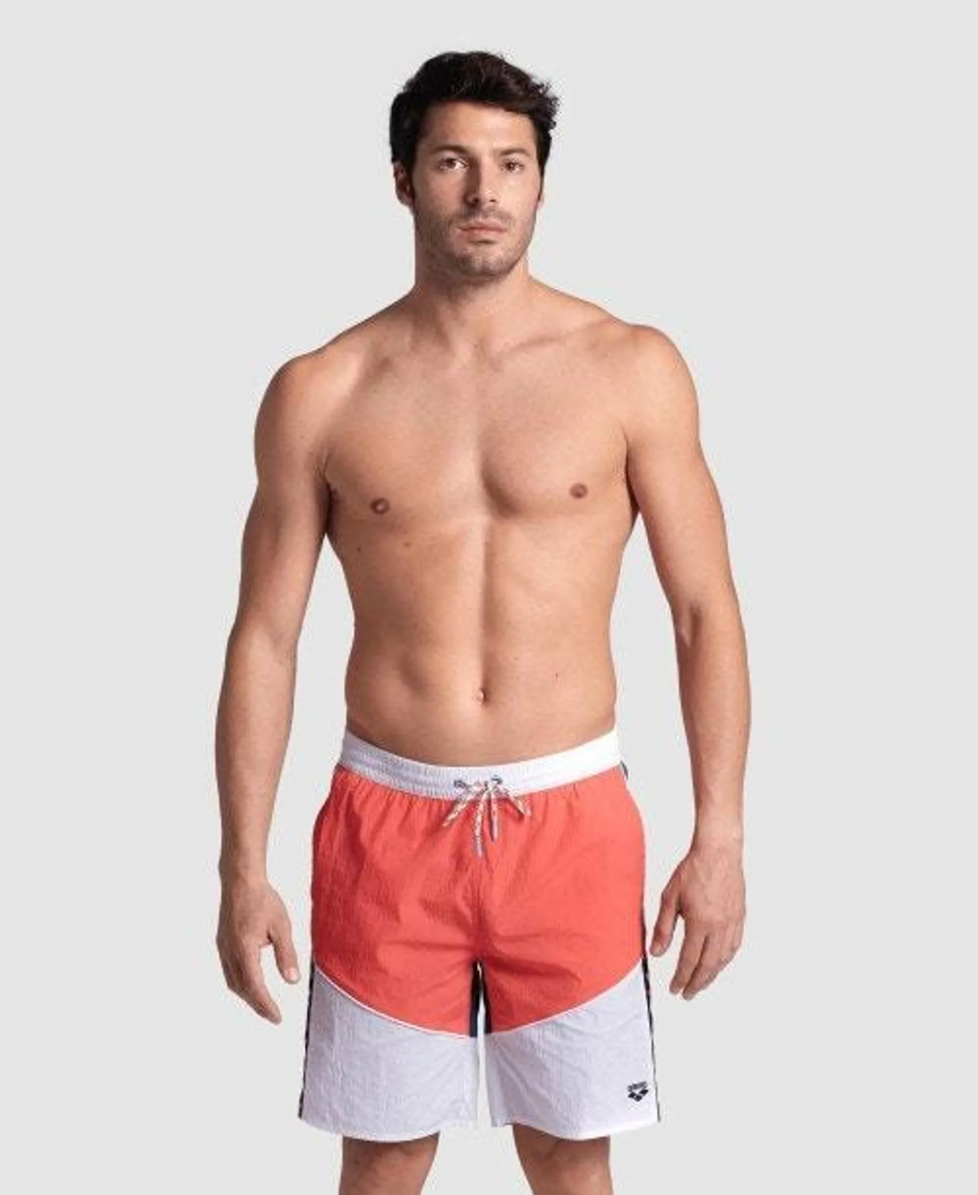 Bermudas de playa 47 cm Hombre arena Team Stripe Panel