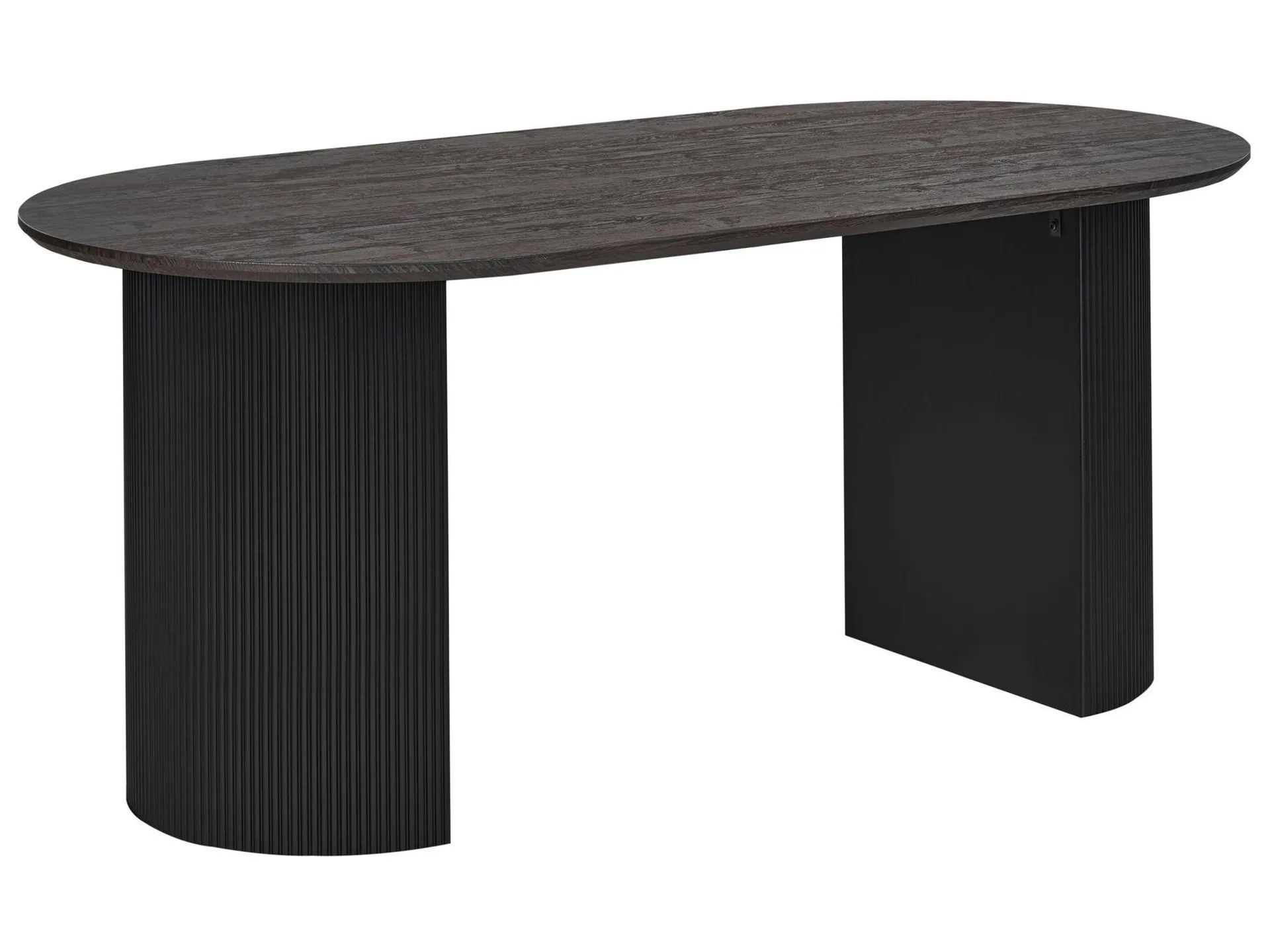 Mesa de comedor 180 x 90 cm negra SAVORY