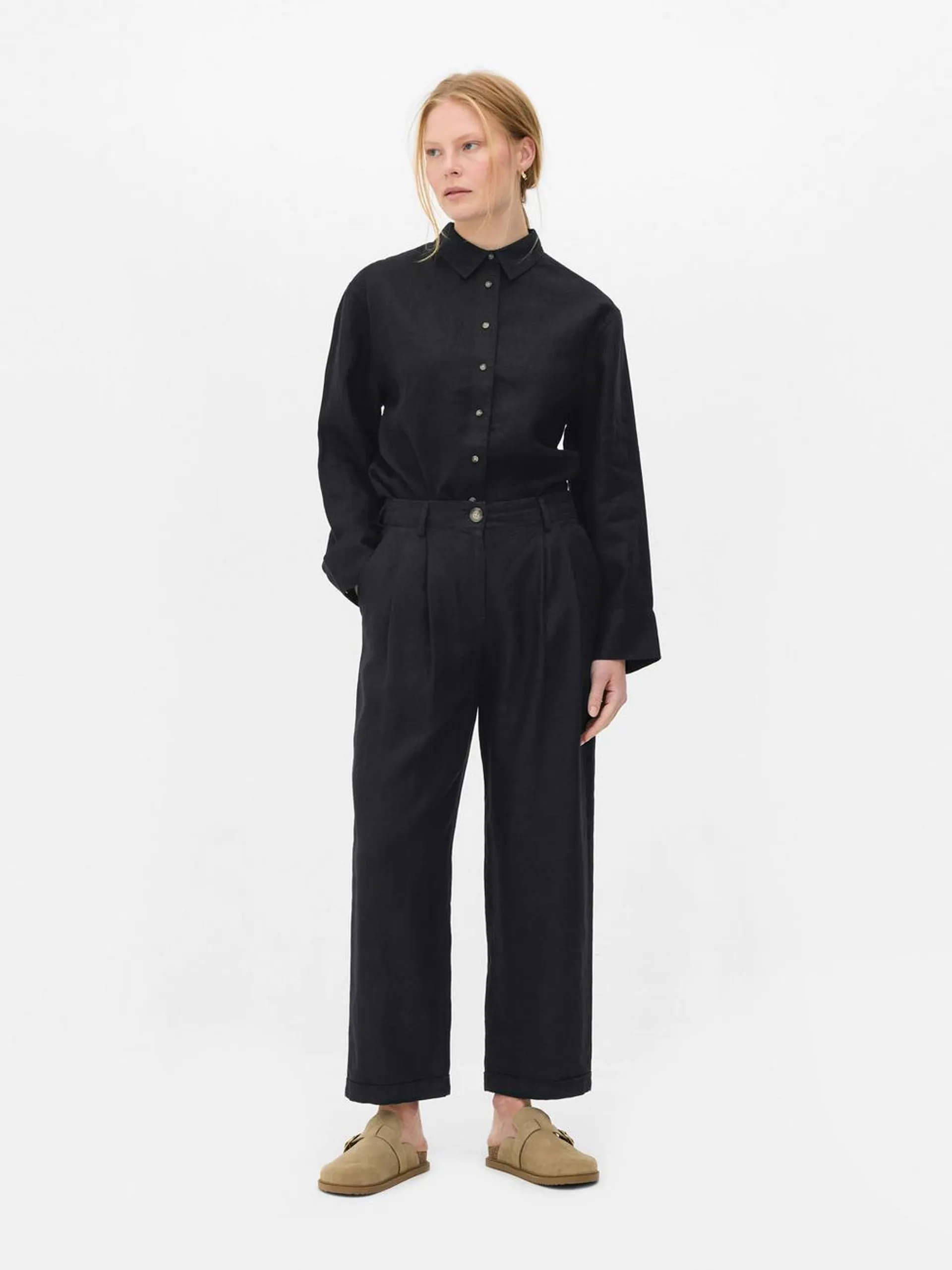 Pantalones de lino de The Edit
