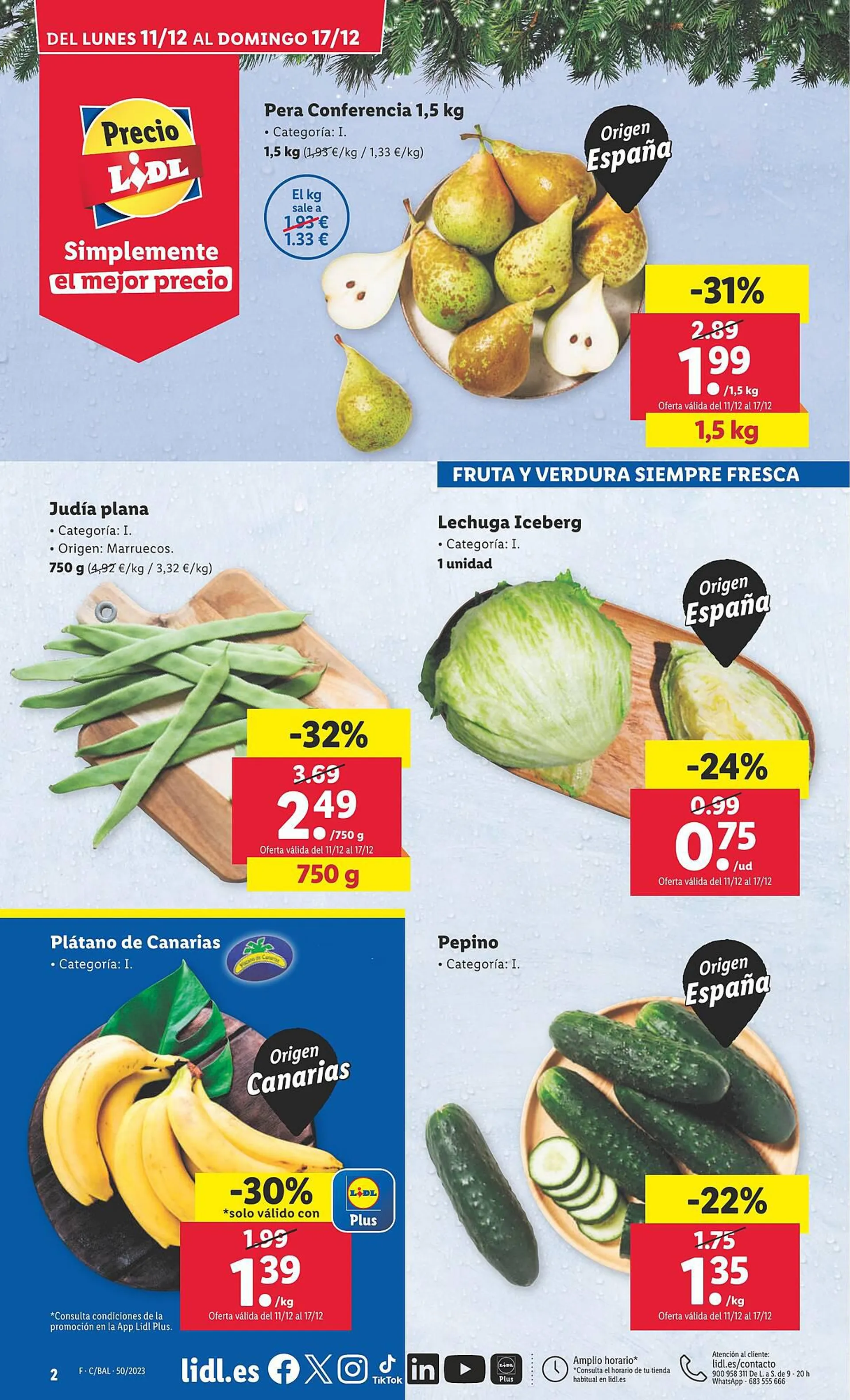 Catálogo de Folleto Lidl 11 de diciembre al 17 de diciembre 2023 - Página 2