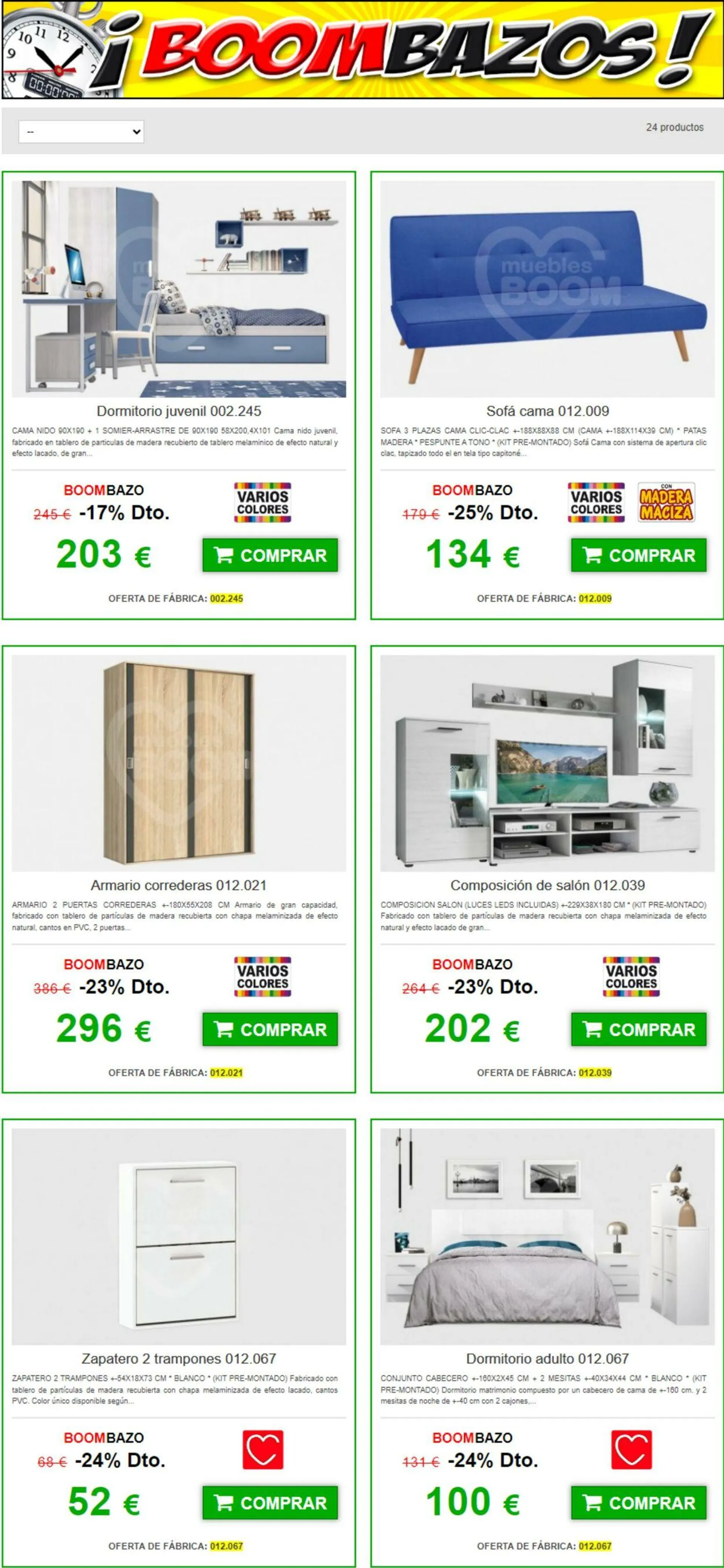 Muebles BOOM Oferta actual - 1