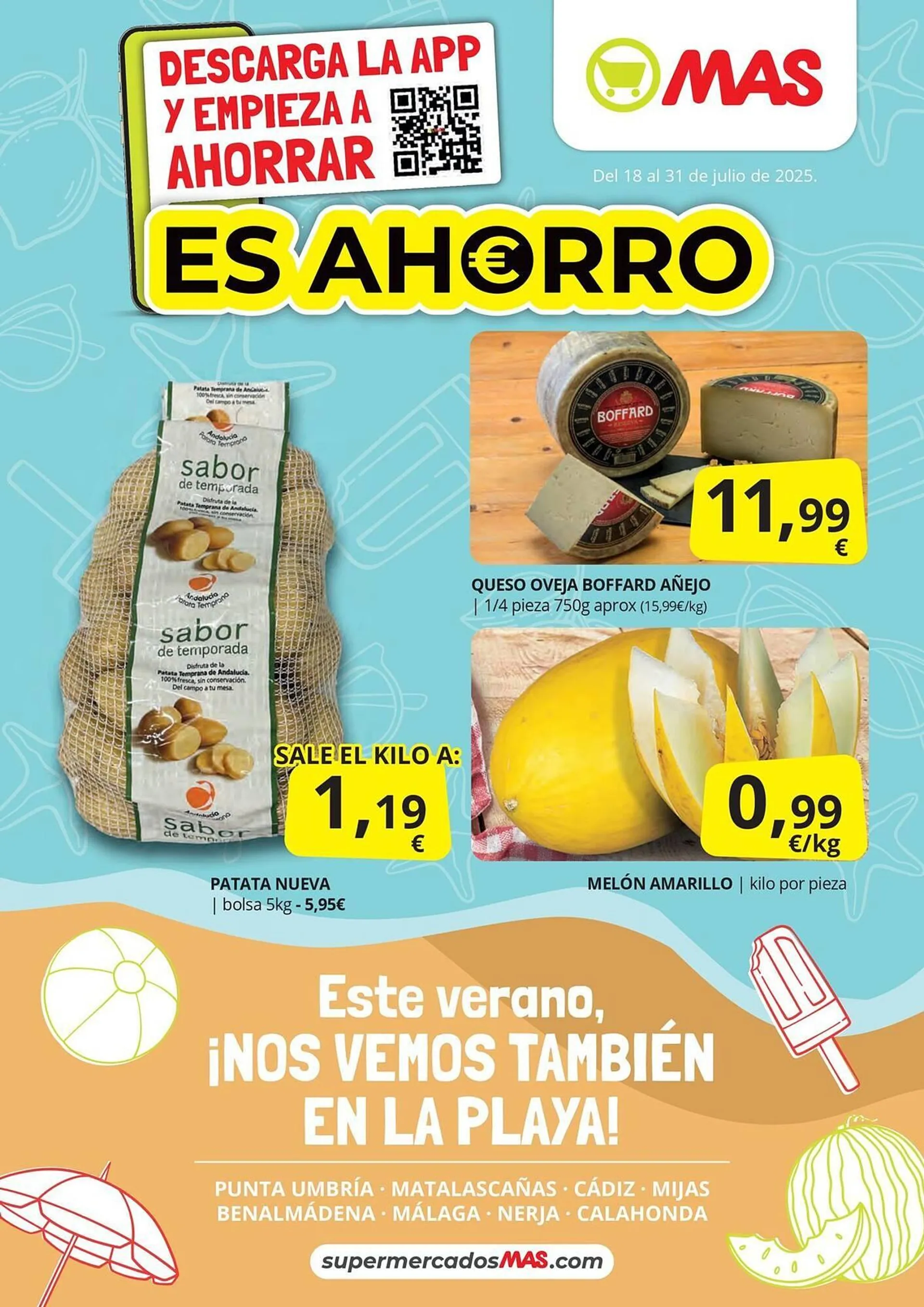 Catálogo de Folleto Supermercados MAS 21 de julio al 31 de julio 2025 - Página 1