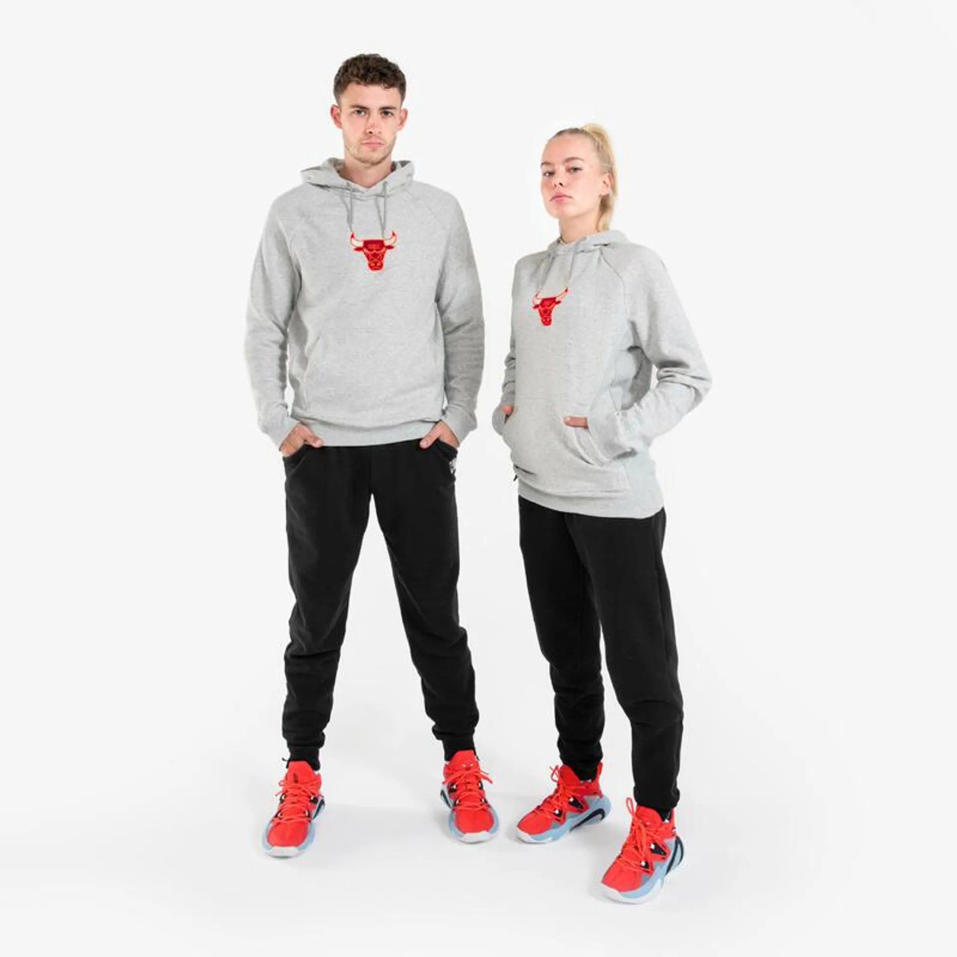 Sudadera con capucha Chicago Bulls unisex - Hoodie 900 NBA Gris