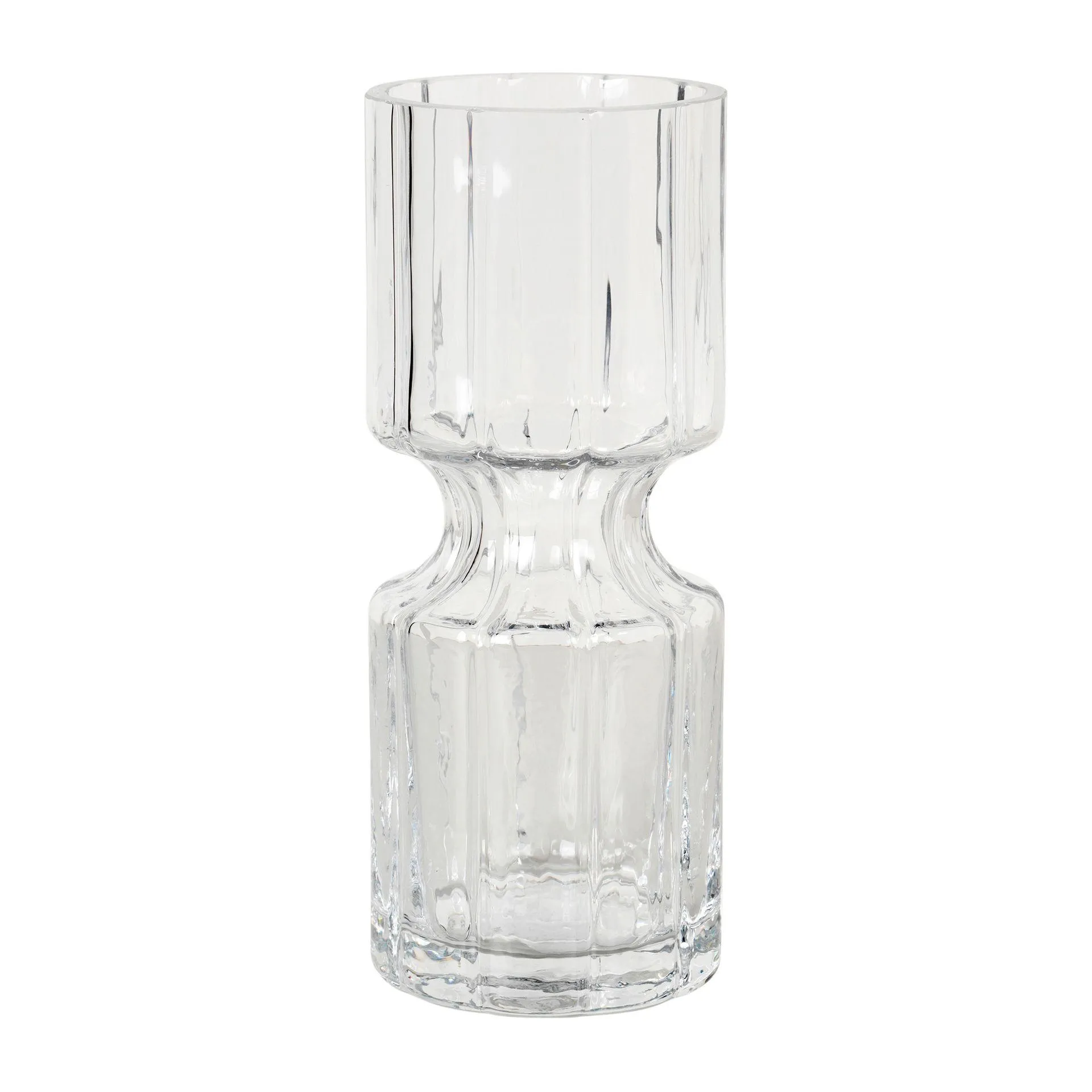 Hyacint glass vase 20 cm Clear