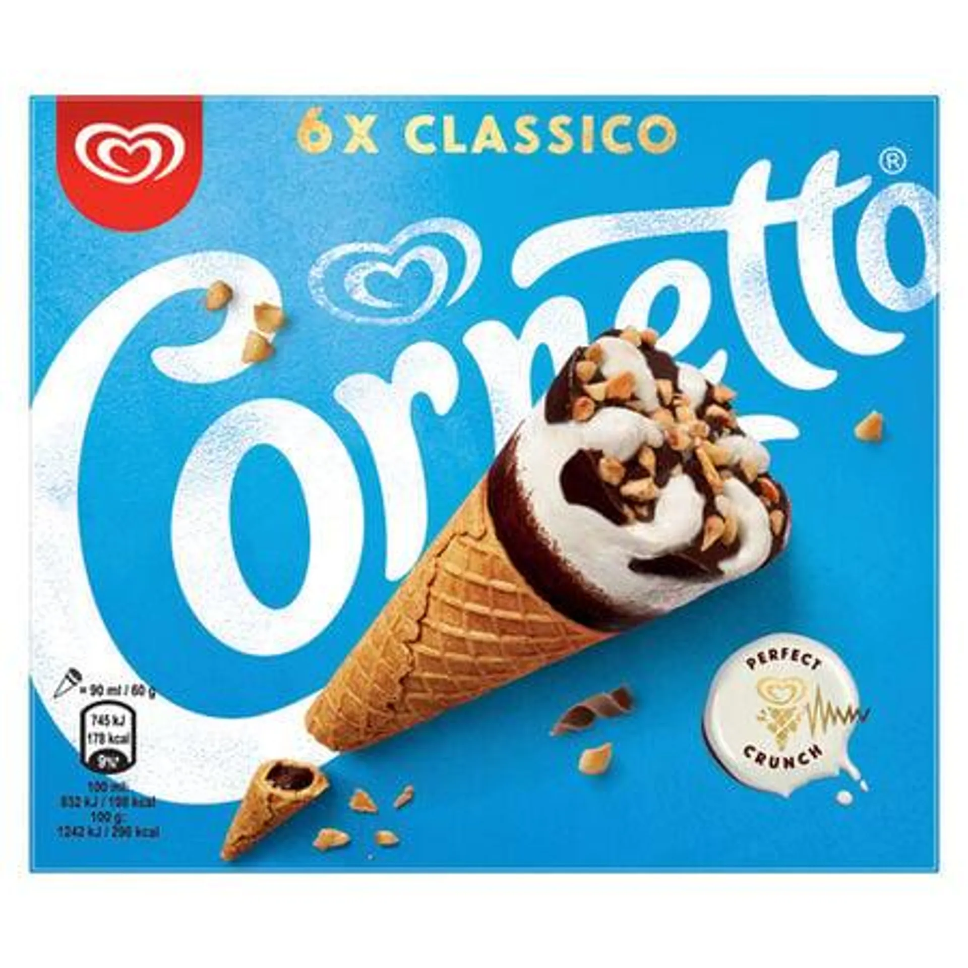 Helado Cornetto Frigo 6 uds clásico