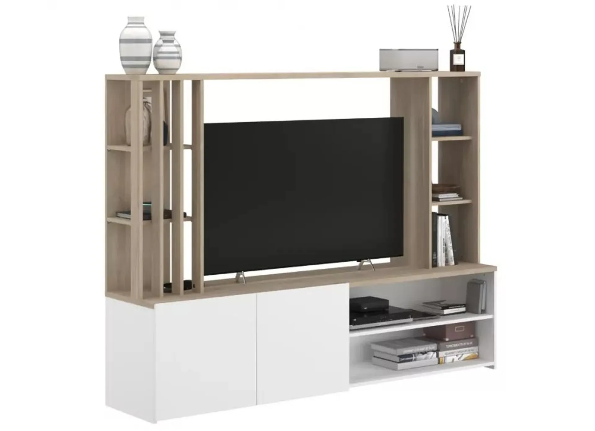 Mueble TV con librería SPACE