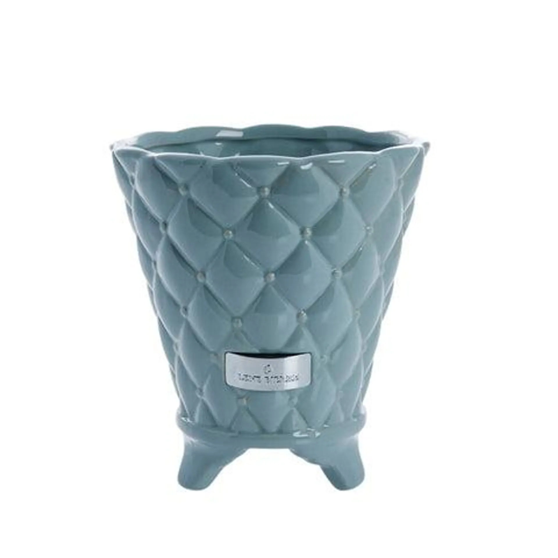 Precious flower pot Ø16 H18 light blue