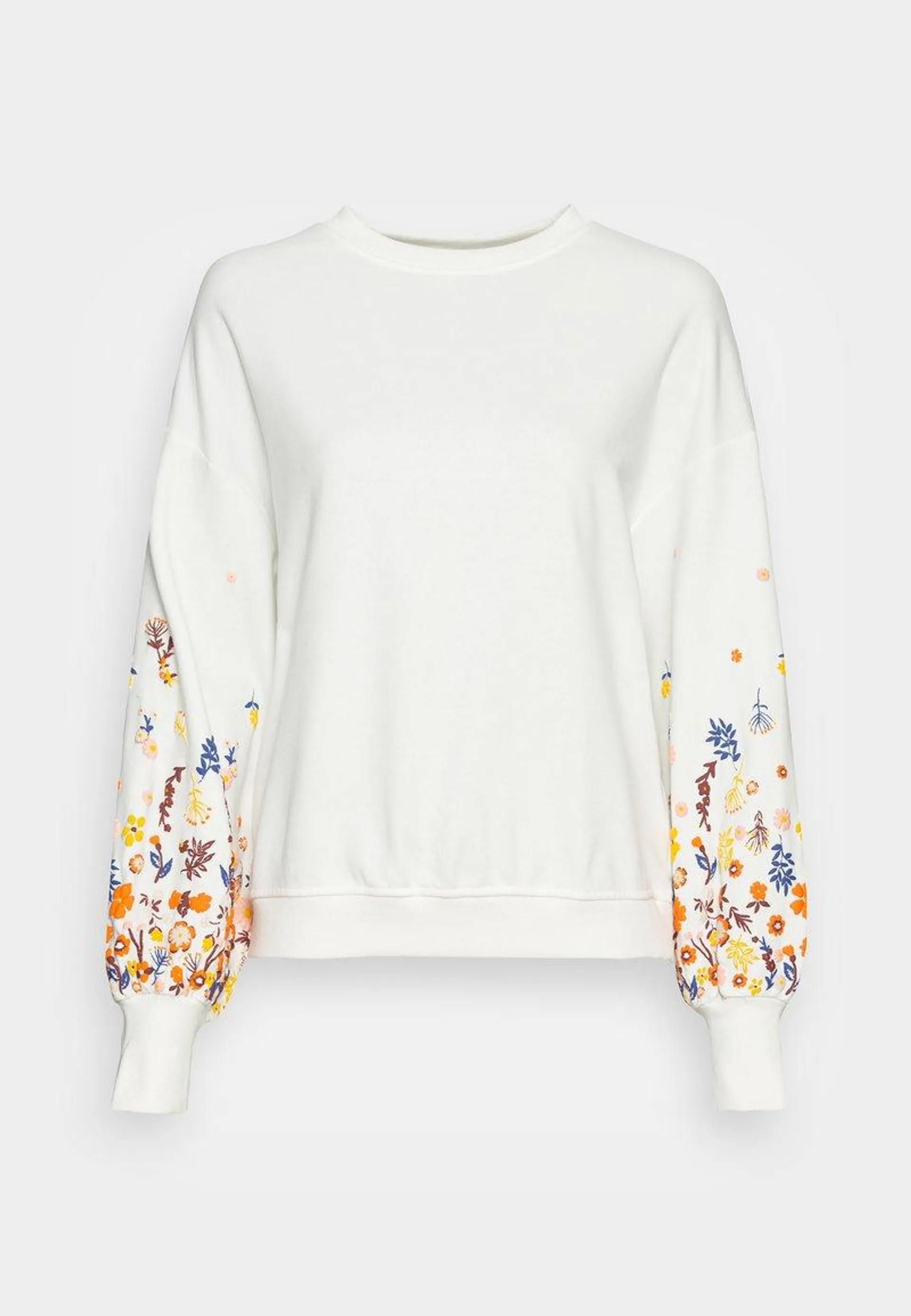 ONLBROOKE O NECK FLOWER - Sweatshirt - cloud dancer