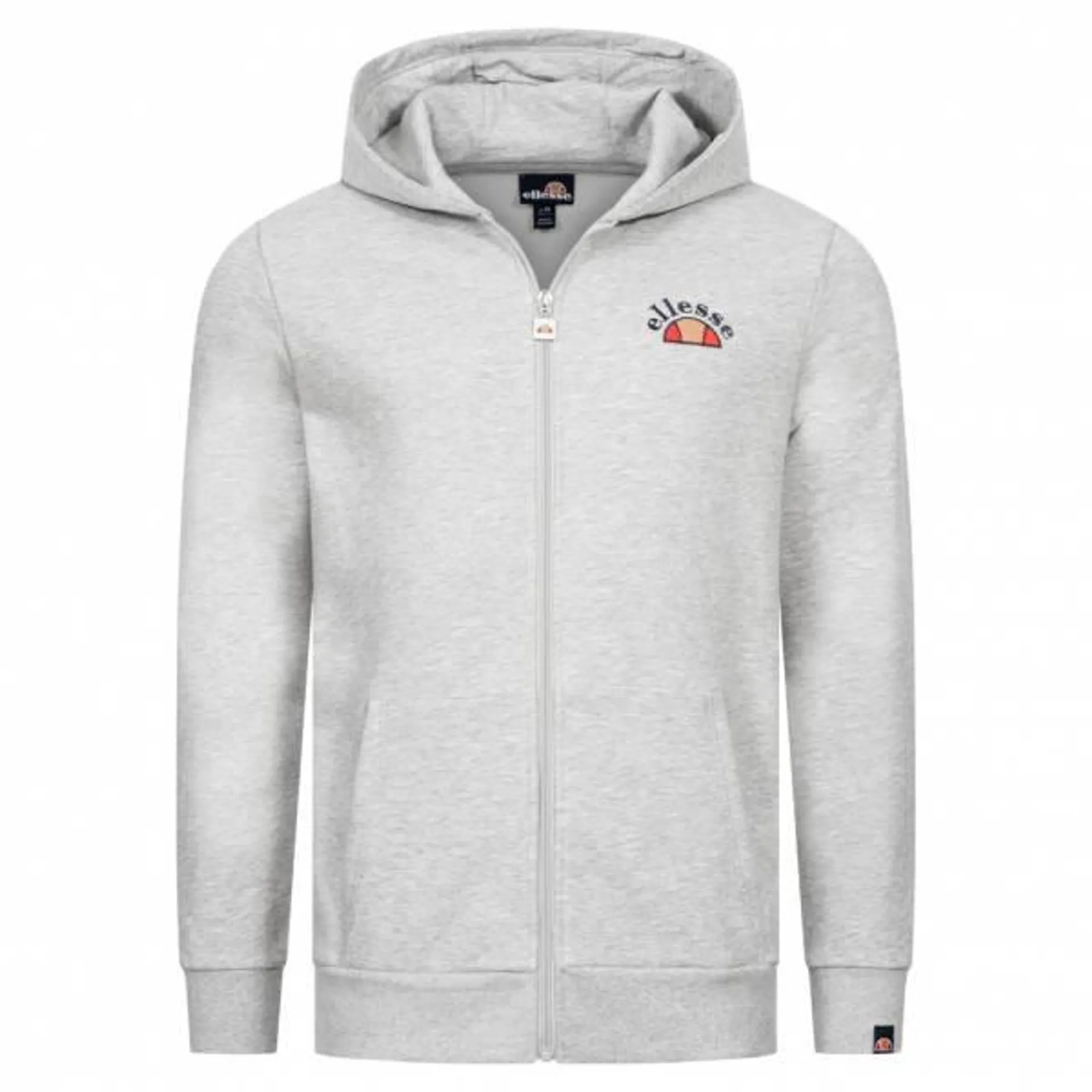 ellesse Skova Hombre Cremallera completa Sudadera con capucha gris SBS21671-Gris jaspeado