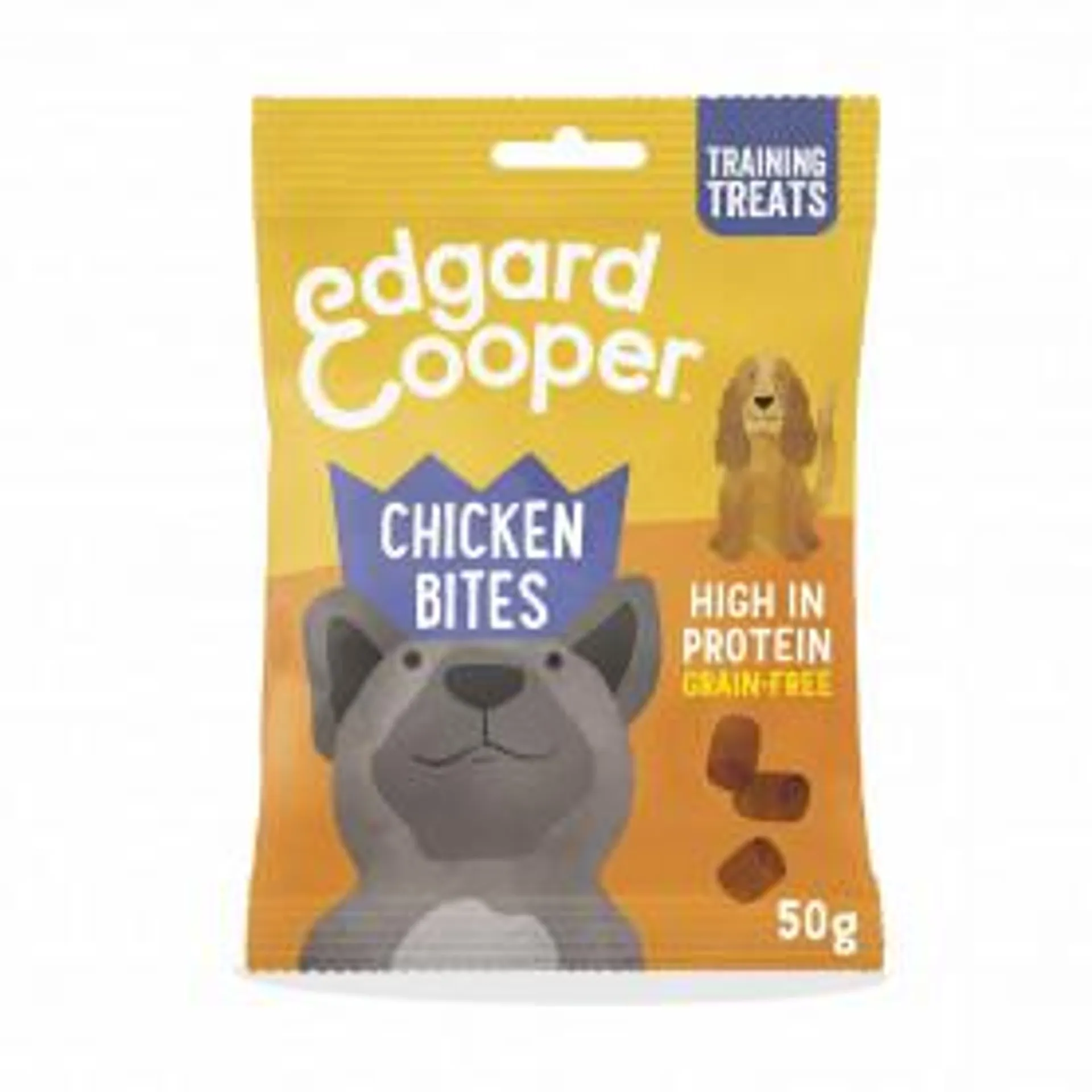 Edgard & Cooper, premios sin cereales con pollo, arándanos y manzana