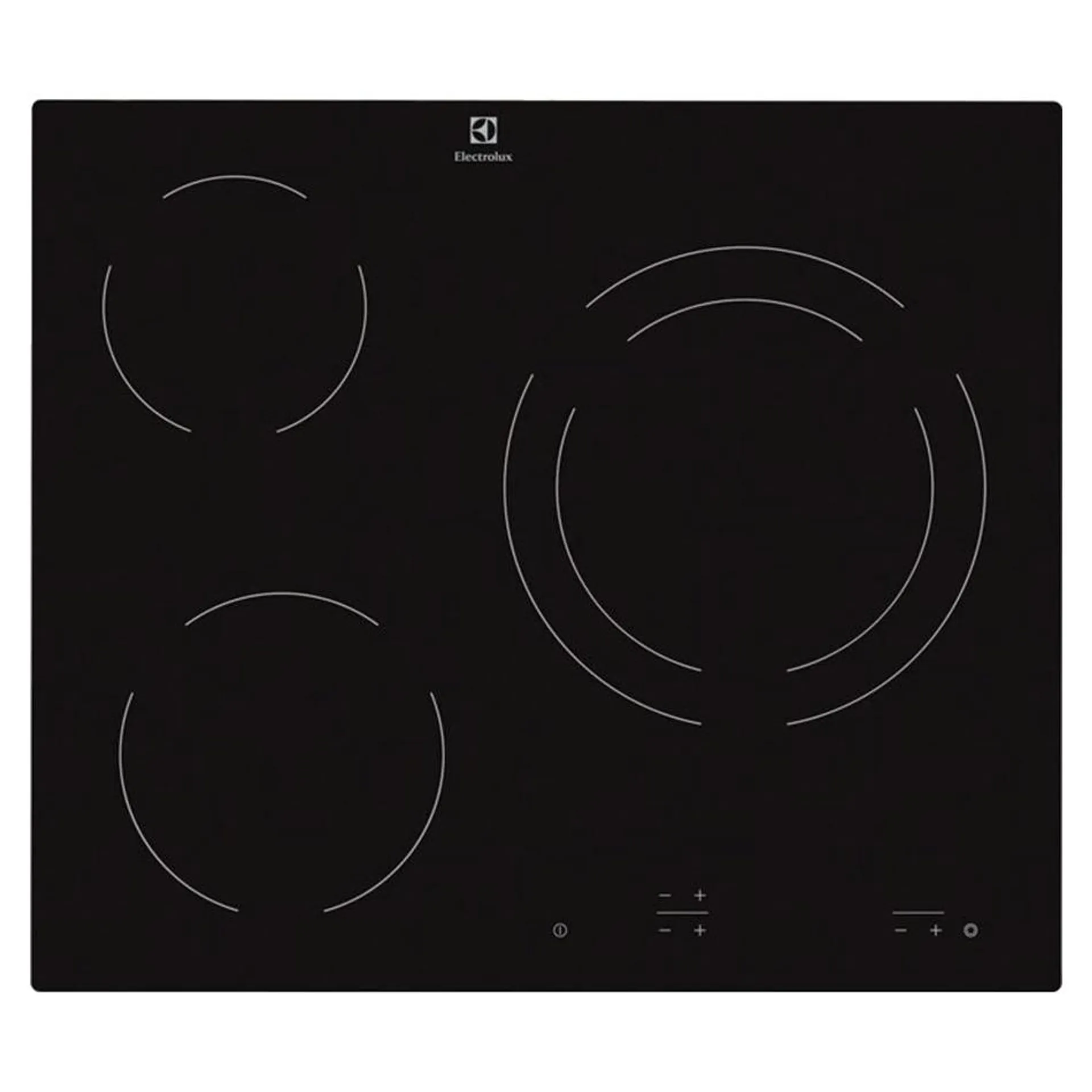 Vitrocerámica radiante Electrolux 3 focos sin marco