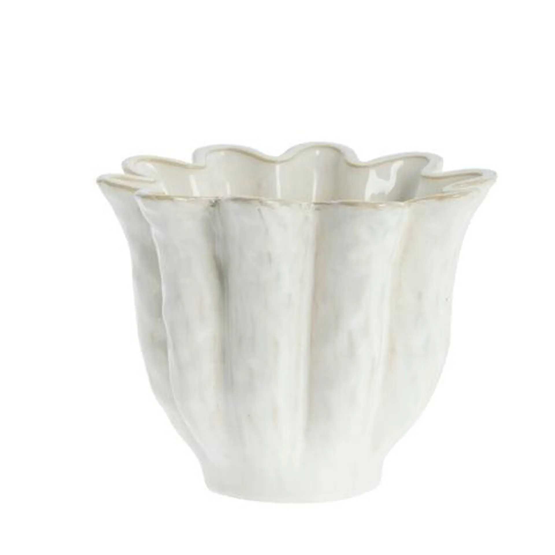 Vielle flower pot Ø19 cm. off white