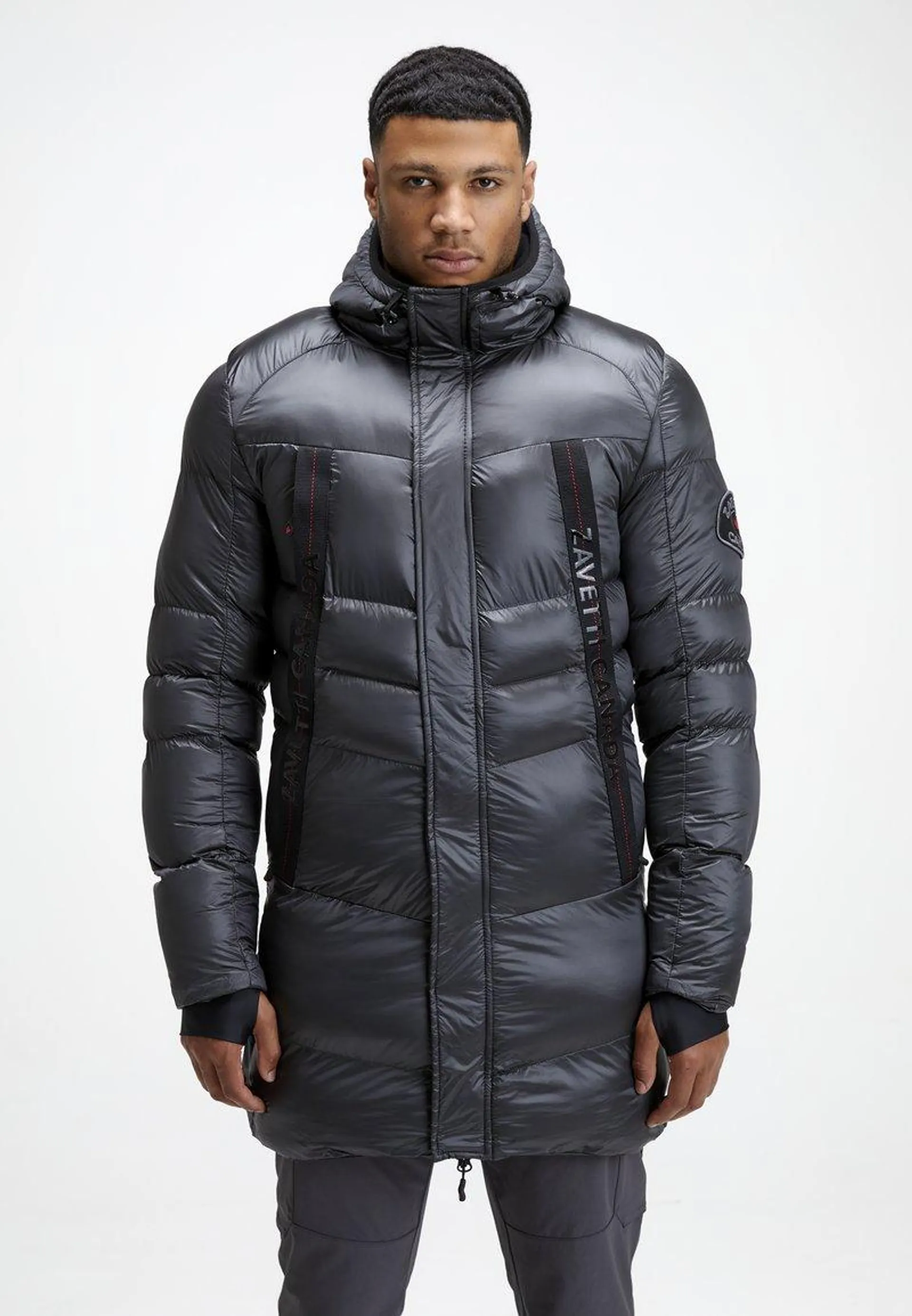 ZAVETTI CANADA MALZINI LONGLINE PUFFER JACKET - Abrigo de invierno - asphalt