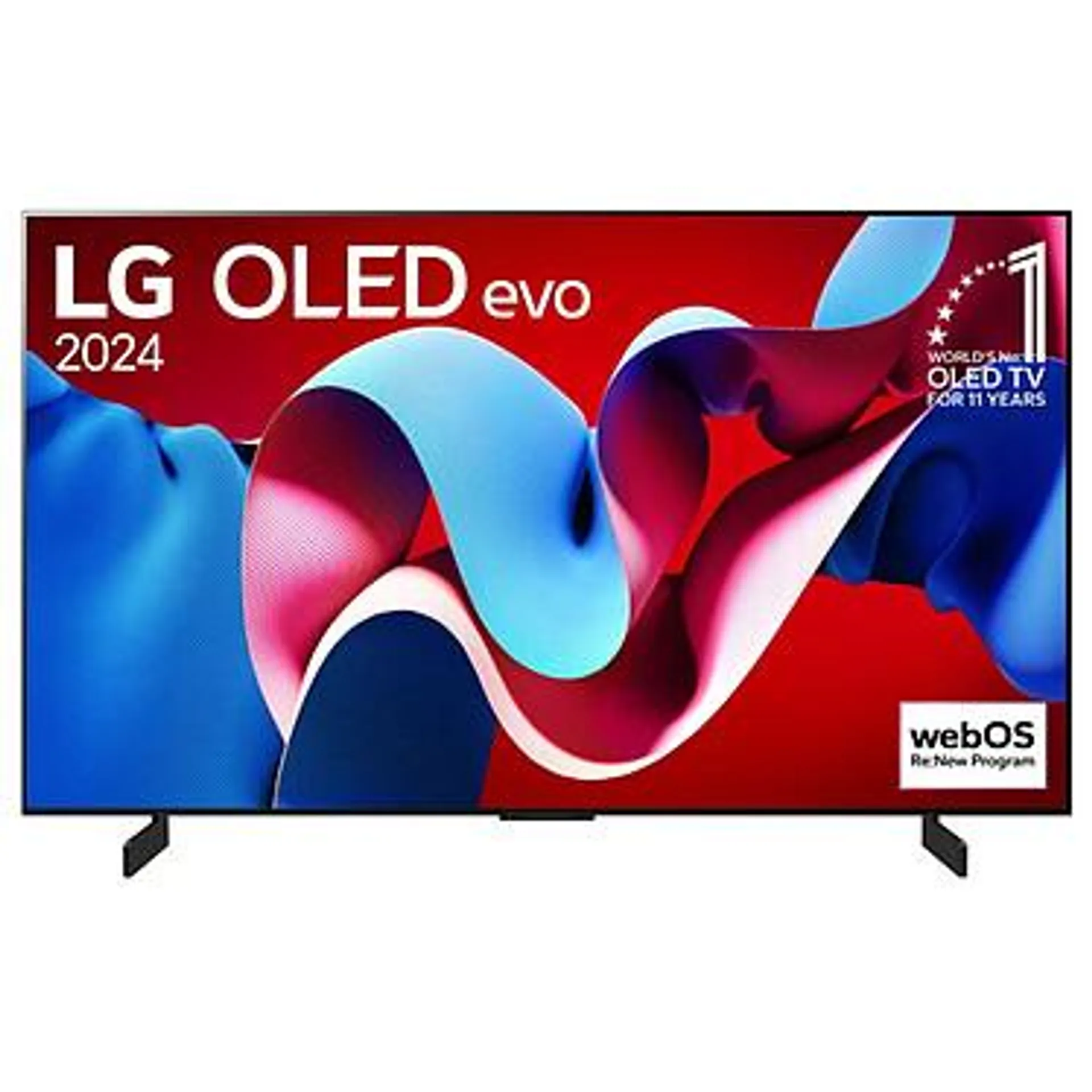 OLED evo 4K UHD 42" (106 cm) - 120 Hz - Dolby Vision - Wi-Fi/Bluetooth/AirPlay 2 - G-Sync/FreeSync Premium - 4x HDMI 2.1 - Google Assistant/Alexa - Sonido 2.0 20W Dolby Atmos.