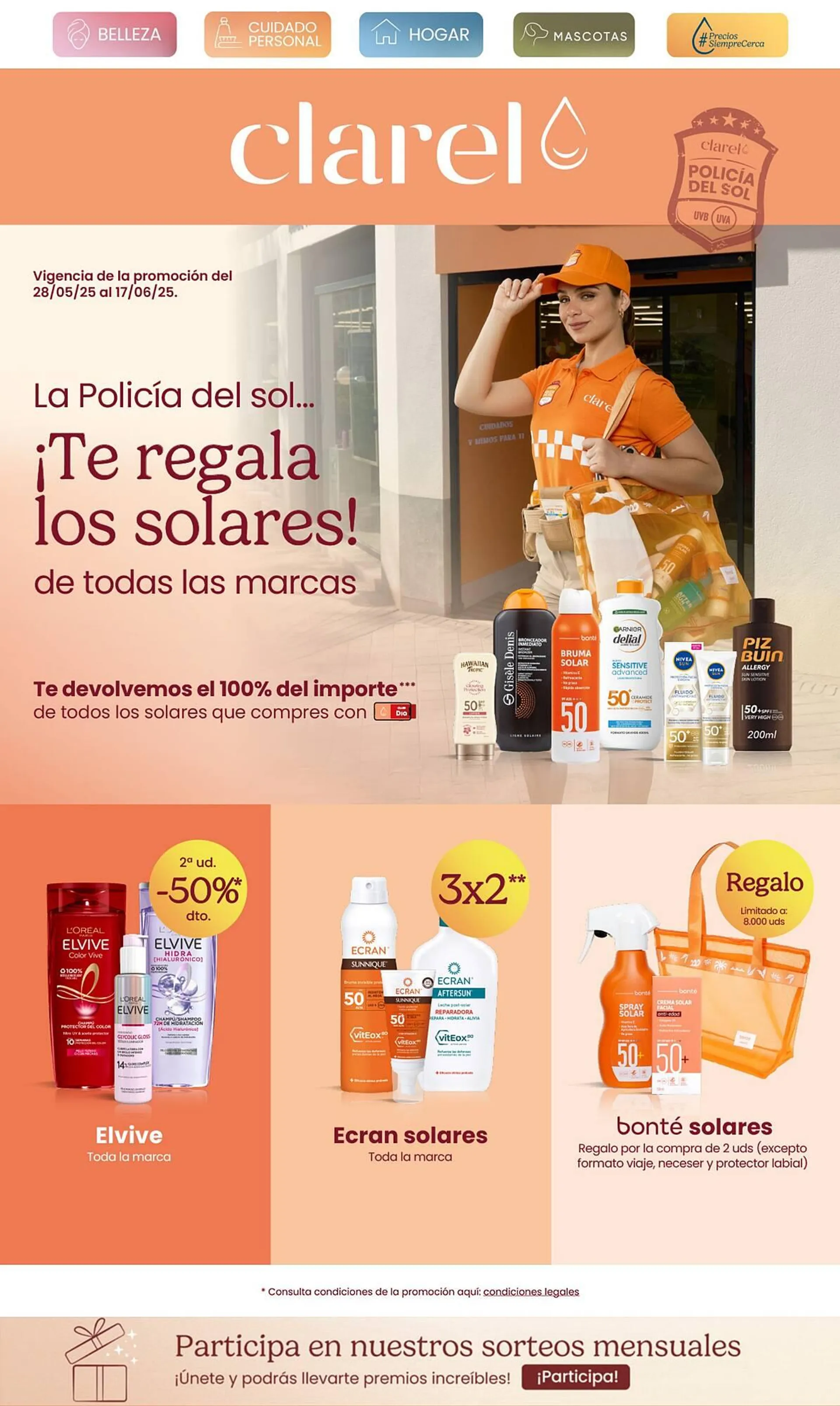 Catálogo de Folleto Clarel 28 de mayo al 17 de junio 2025 - Página 1