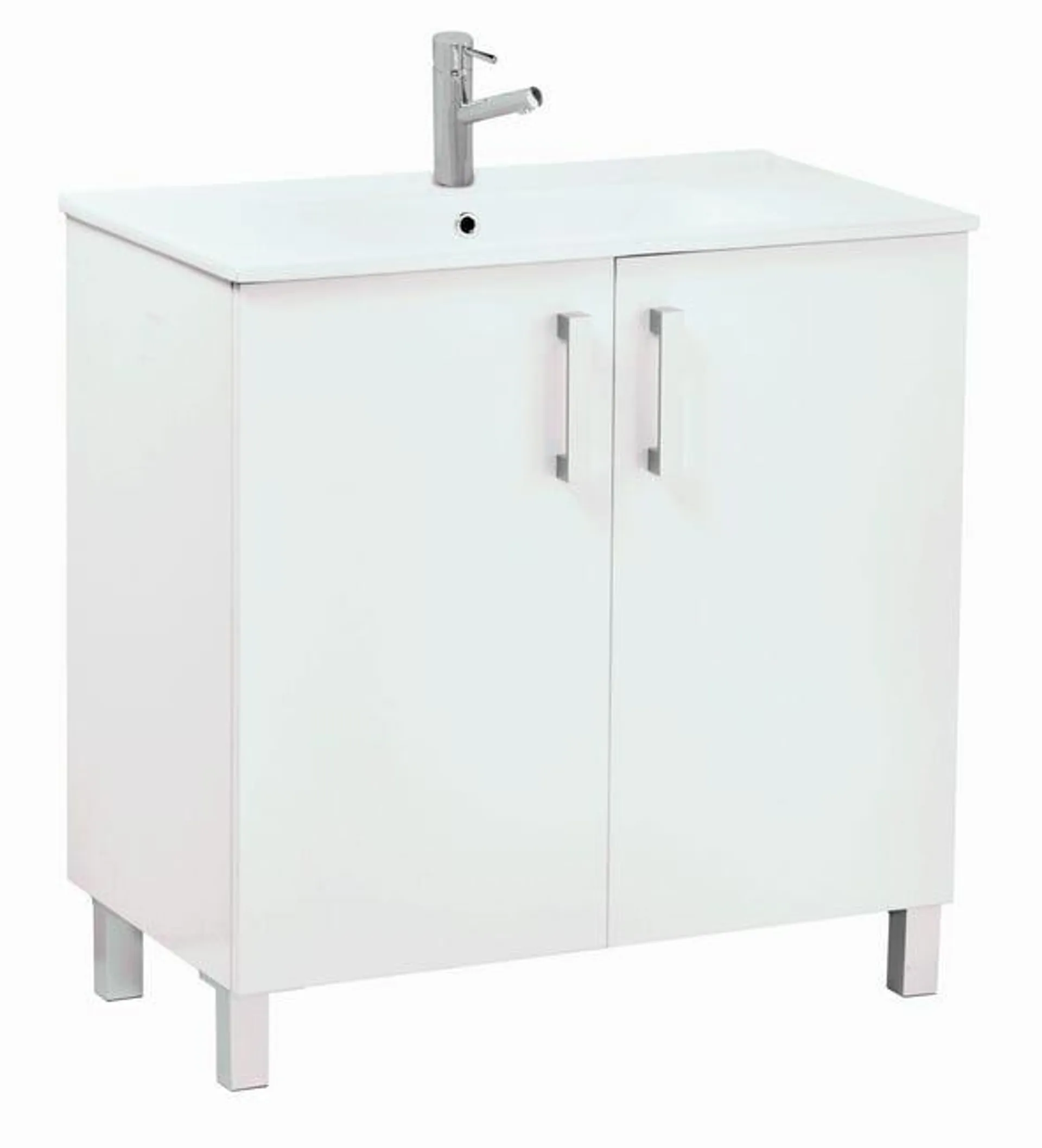Mueble de baño con lavabo Eco blanco 80x45 cm Ver detalles del producto