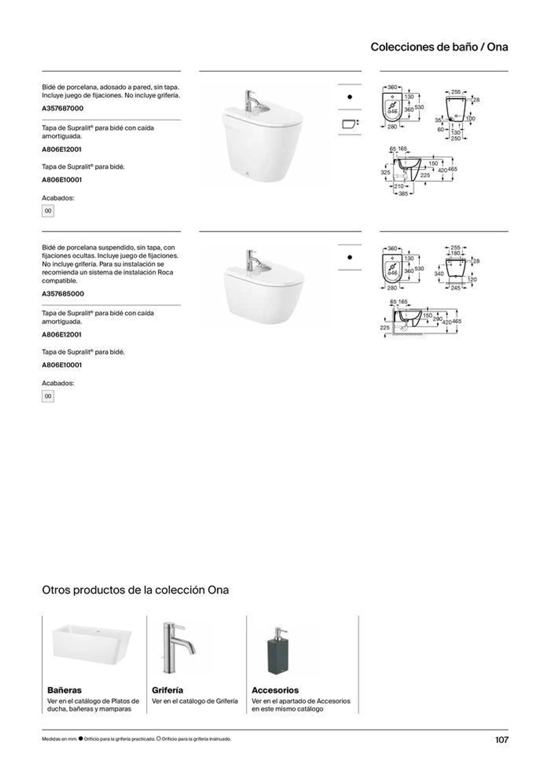 Catálogo de Colecciones de Baño, Muebles y Accesorios 19 de septiembre al 31 de diciembre 2024 - Página 109