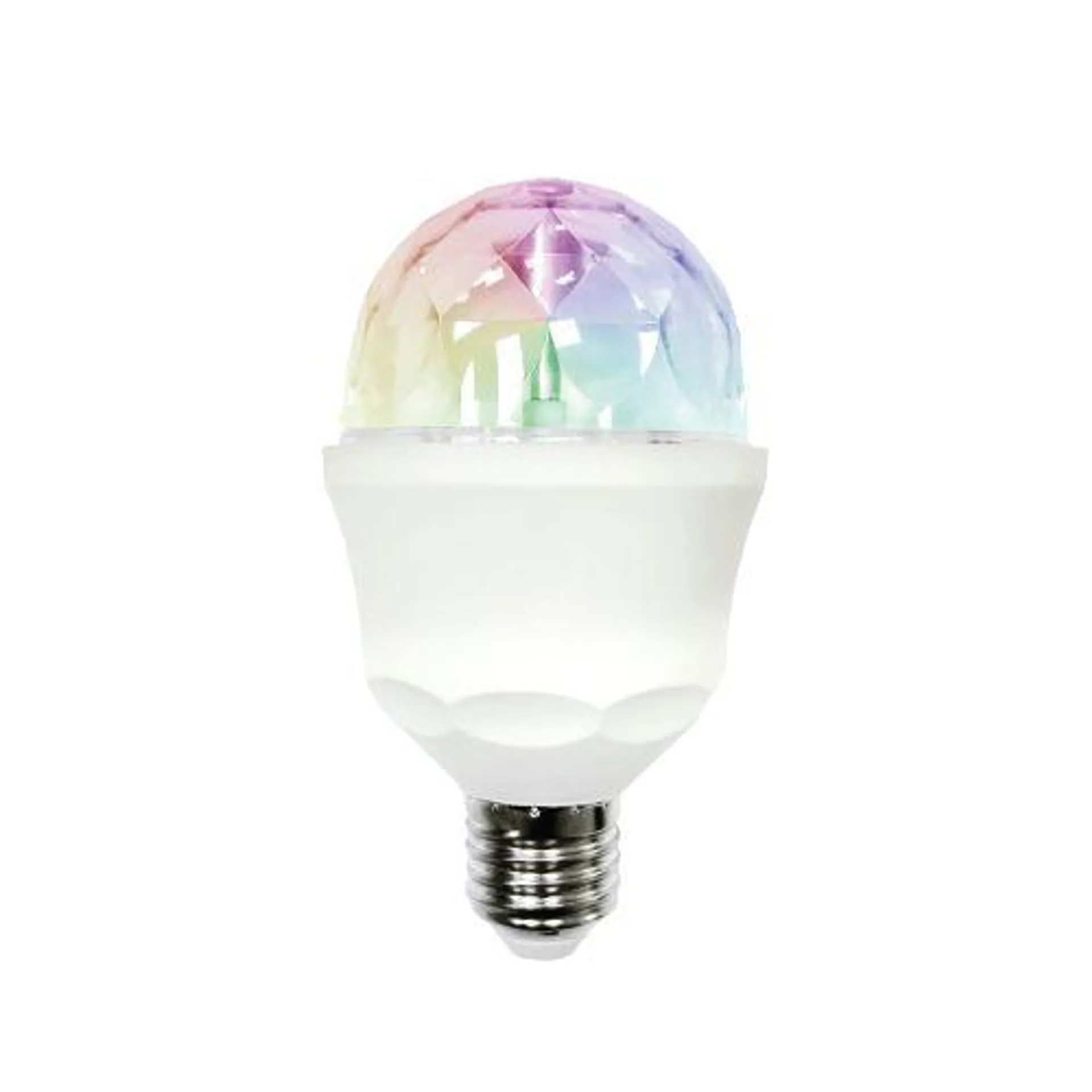 Lampara iluminacion led e27 3w 59lm multicolor disco light garza