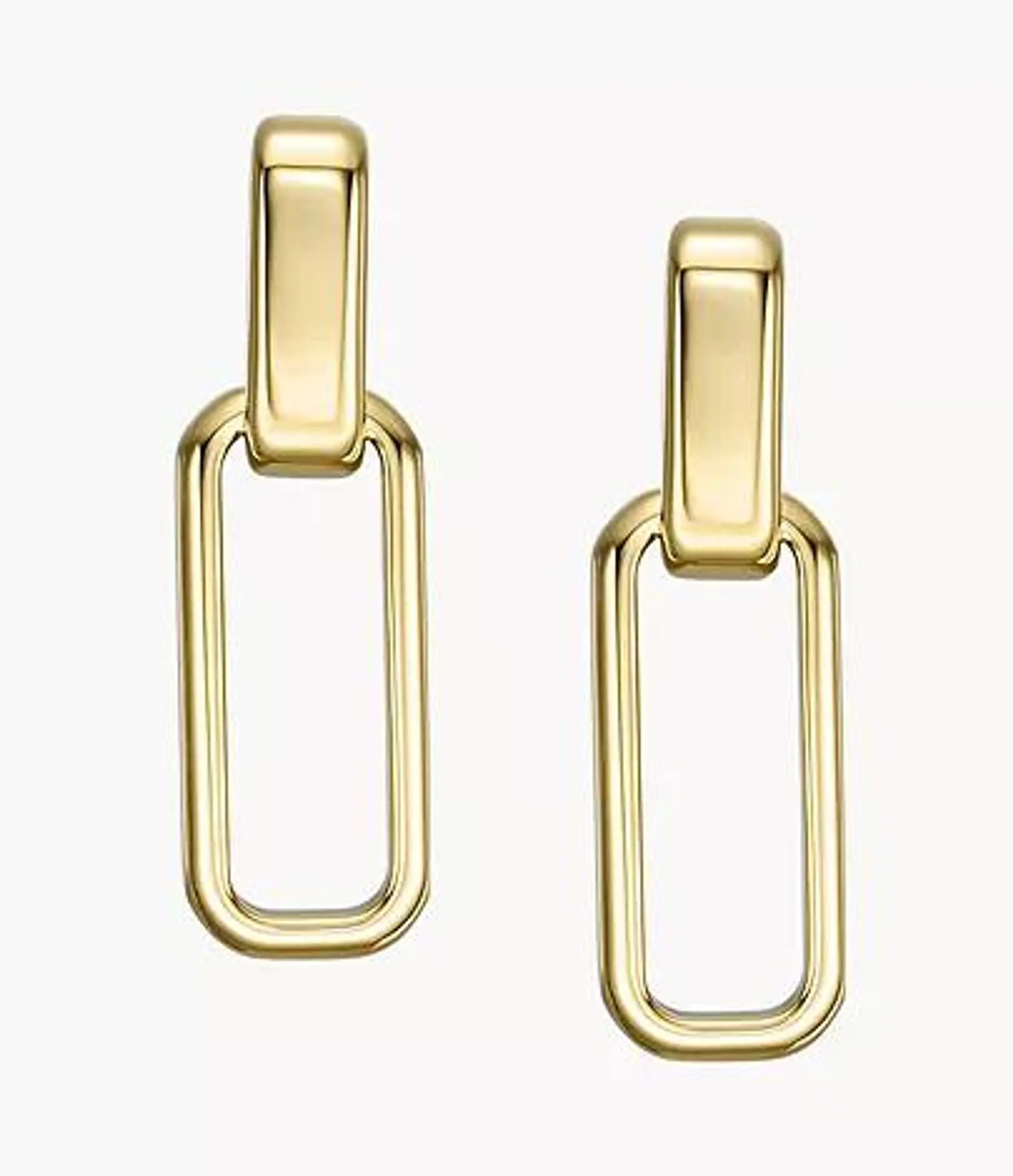 Pendientes colgantes Archival Core Essentials de acero inoxidable en tono dorado