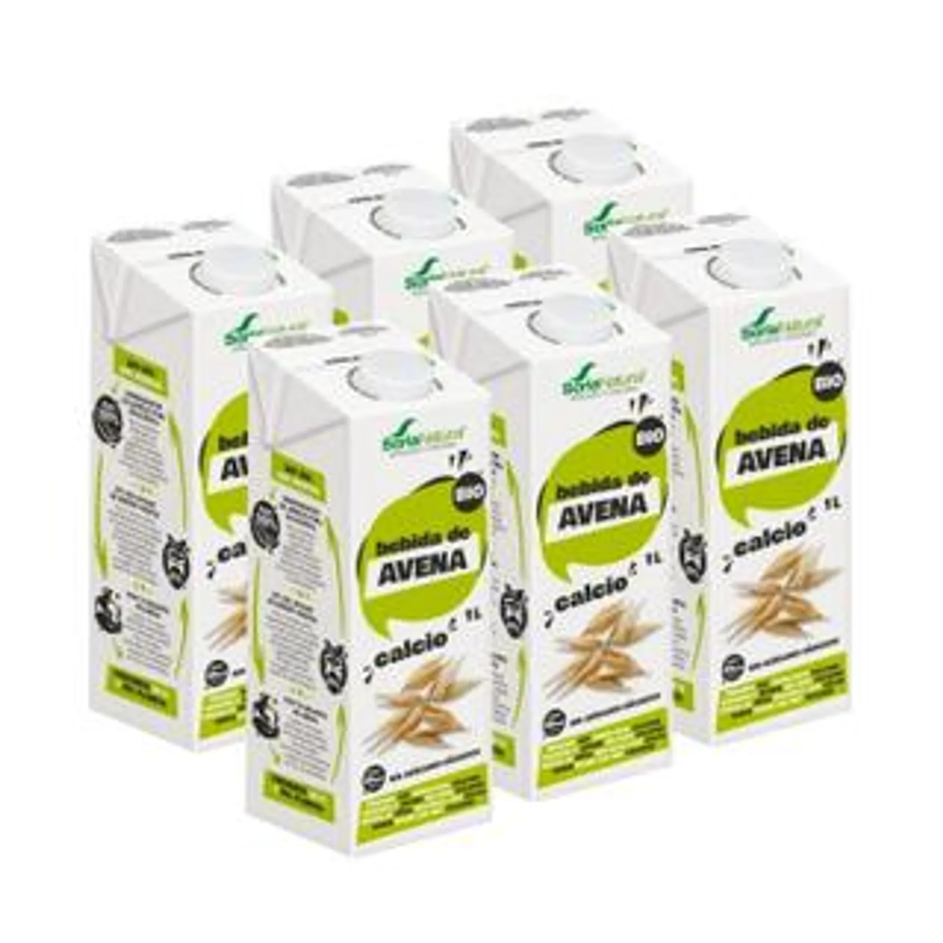 Pack 6 x Bebida de Avena calcio BIO Soria Natural 1L