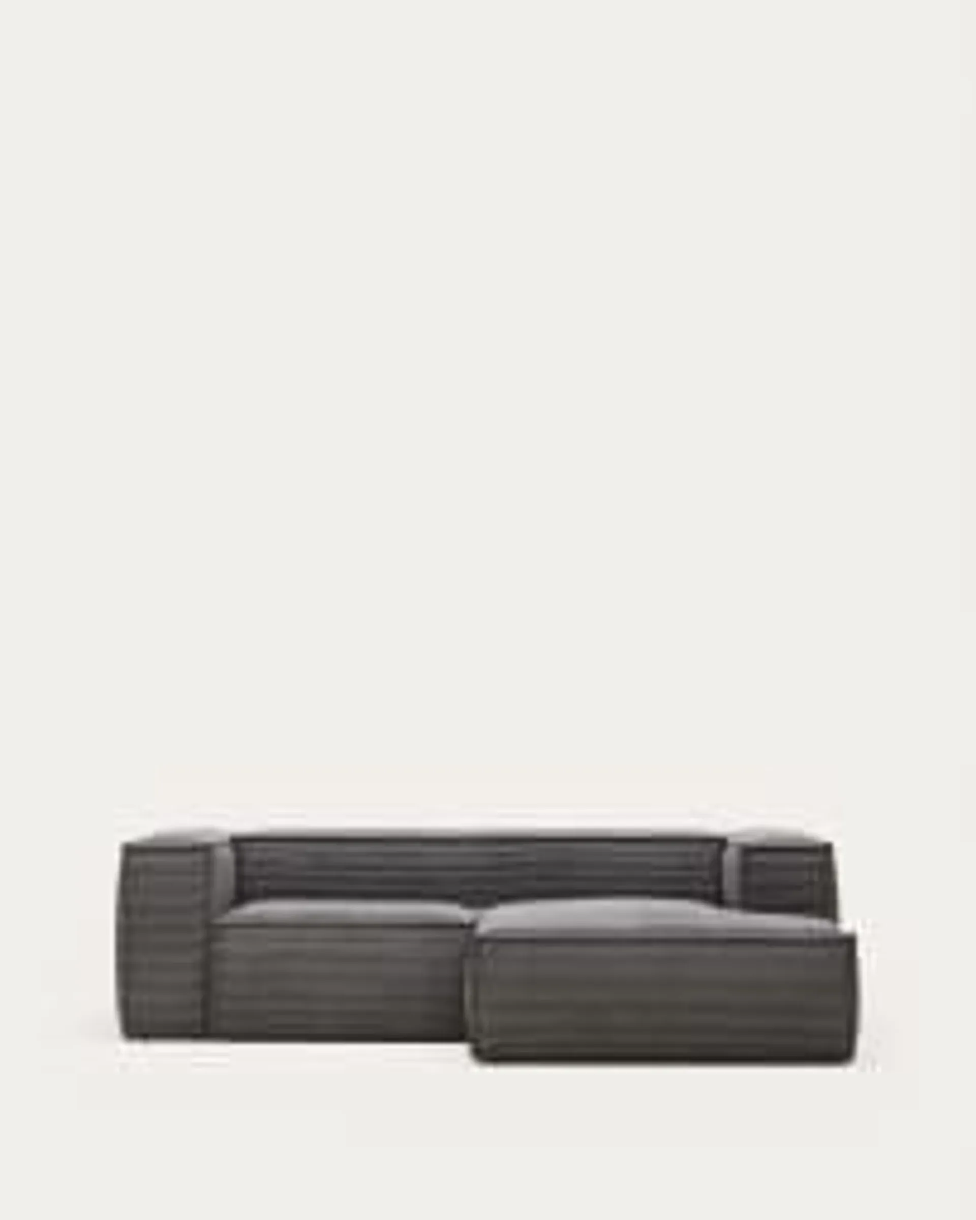 Sofá Blok 2 plazas pana gruesa chaise longue izquierdo rosa 240 cm FSC Mix Credit