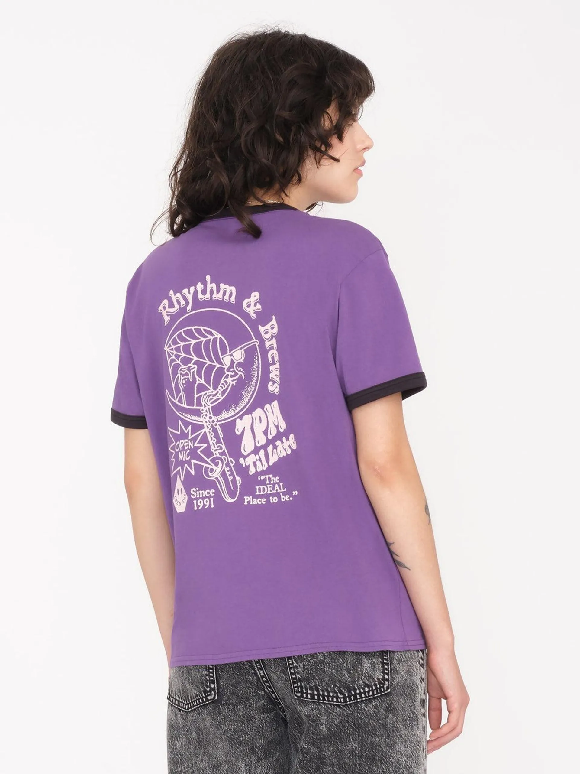 Camiseta Truly Ringer - DEEP PURPLE