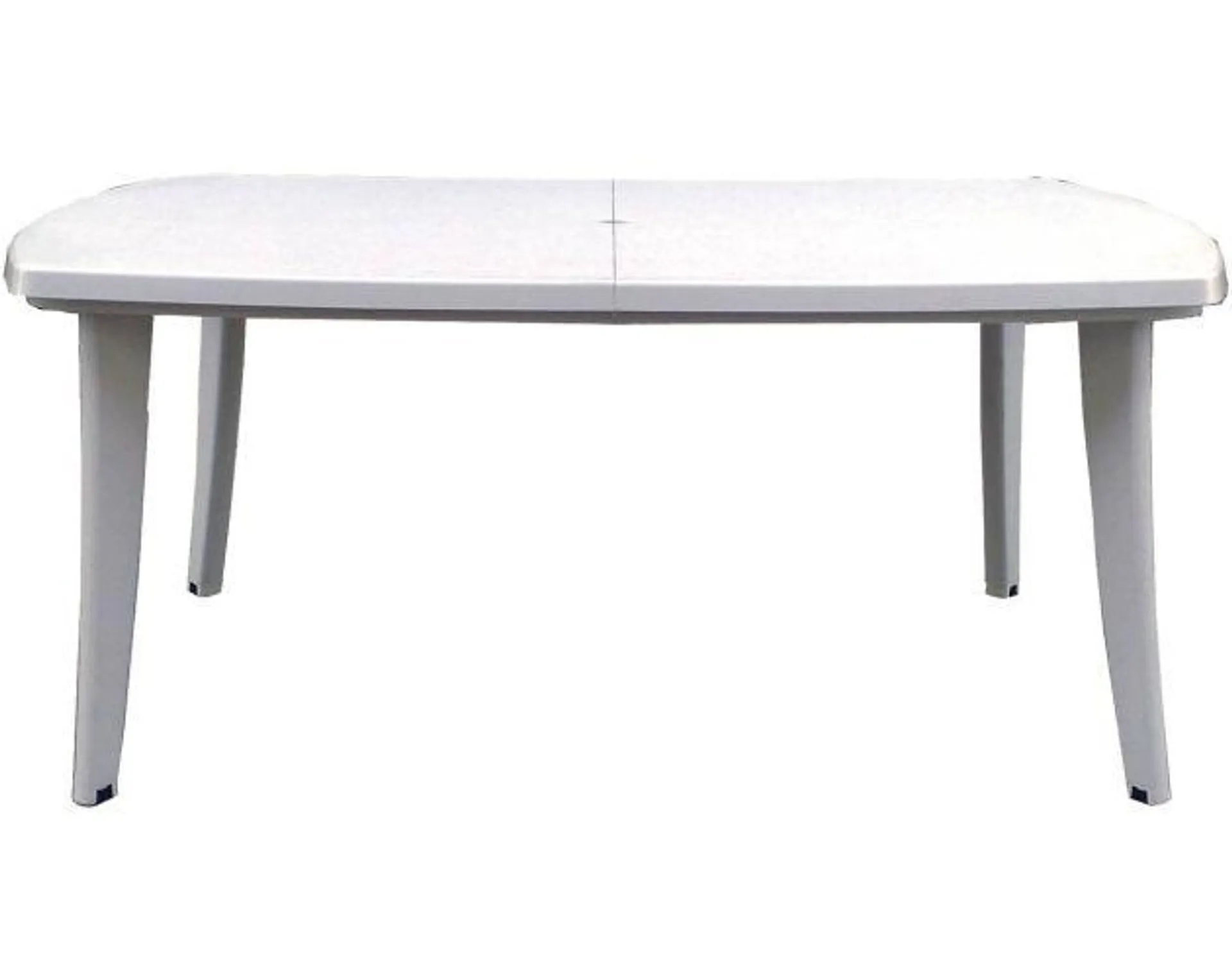 Mesa de jardin extensible "atlantic" - resina - max. 2.25 m - blanco