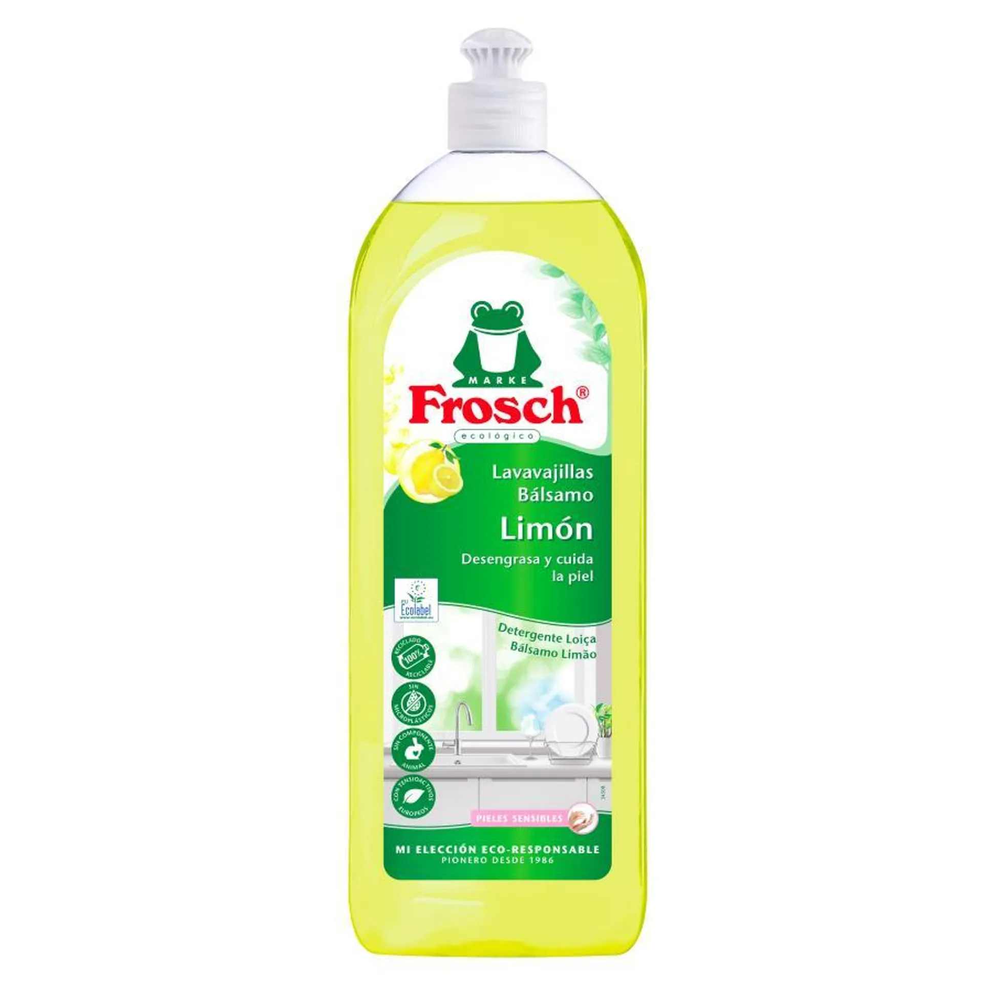 Lavavajillas limón Eco Frosch 750 ml