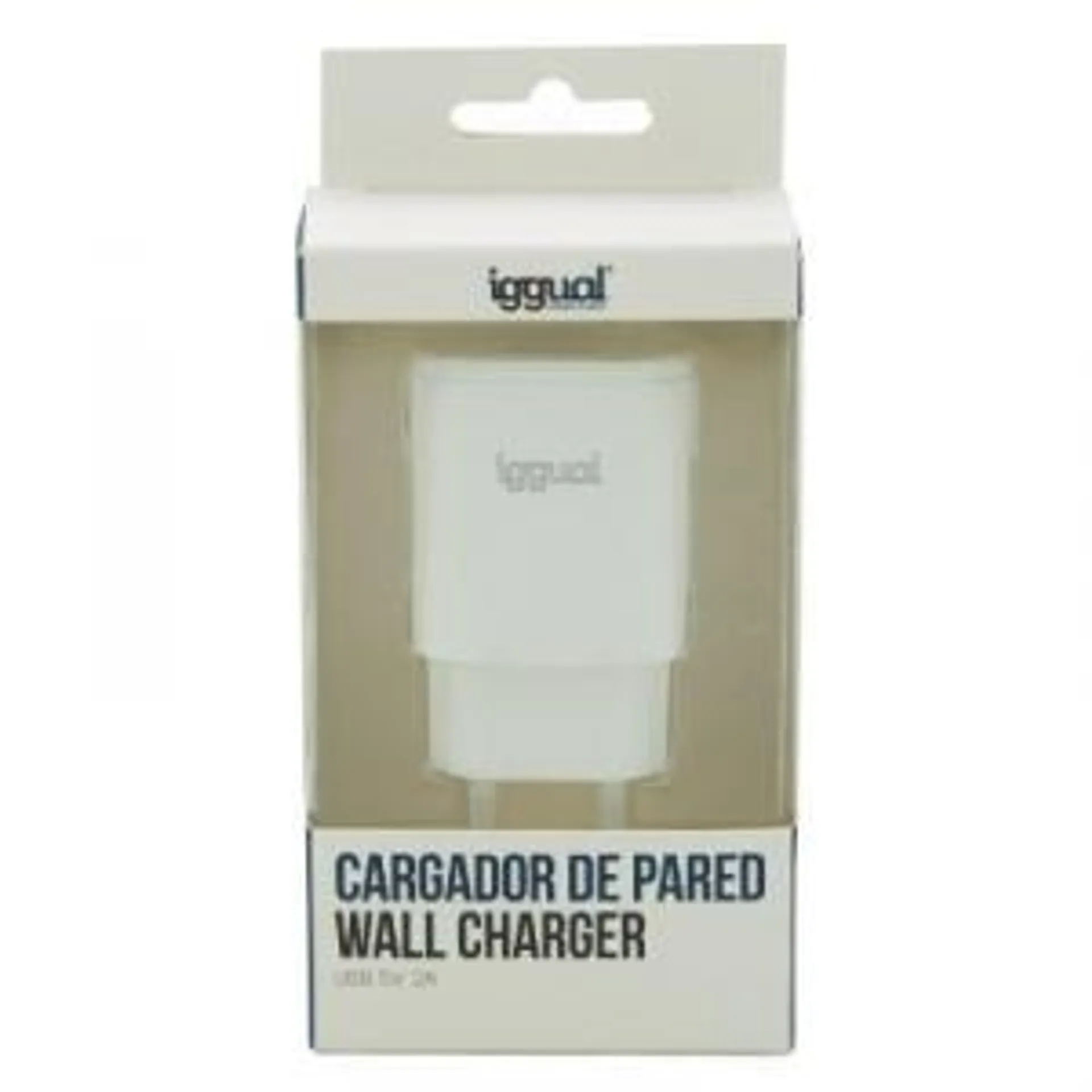 CARGADOR UNIVERSAL IGGUAL USB-A 2A 10W BLANCO