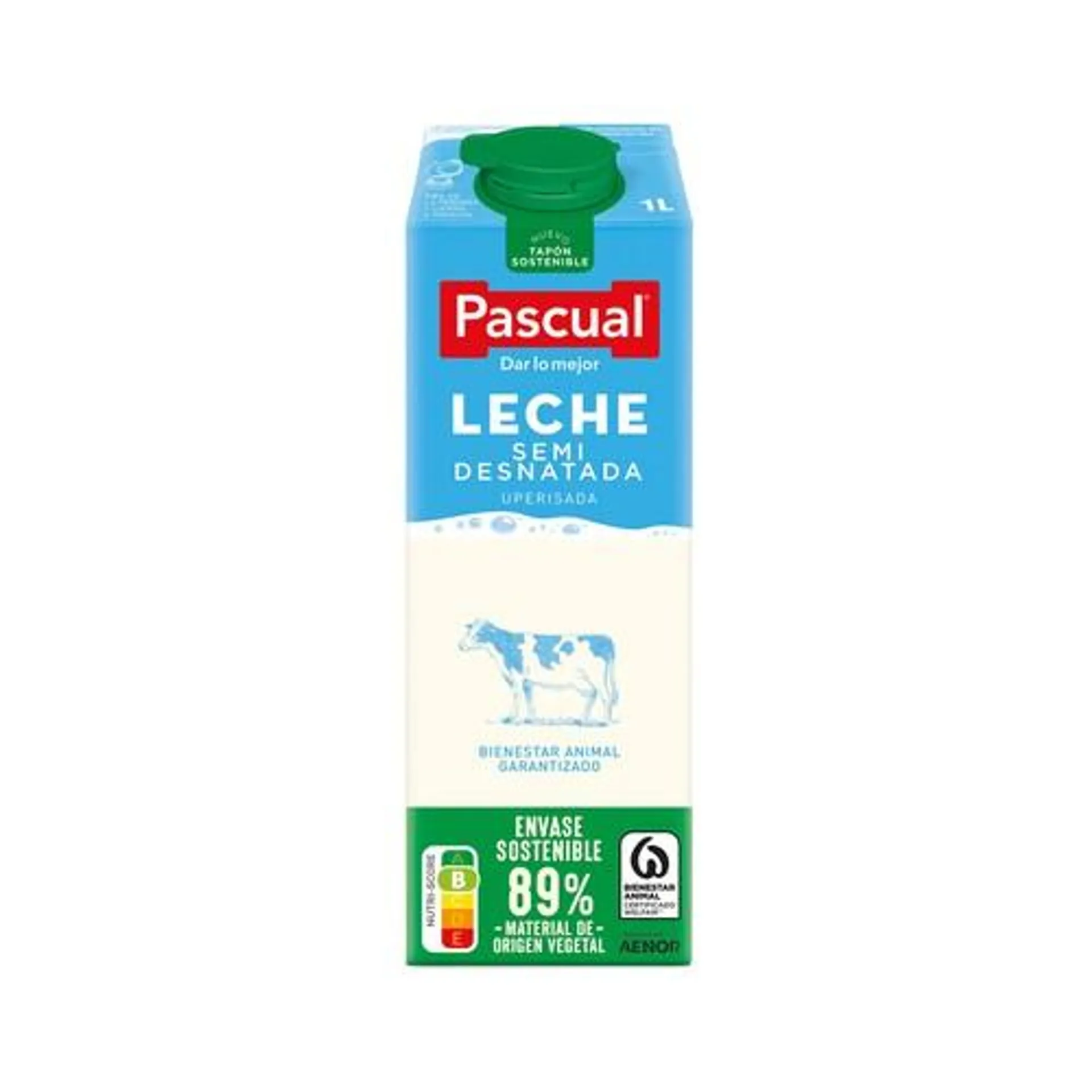 PASCUAL Leche semidesnatada 1 l.