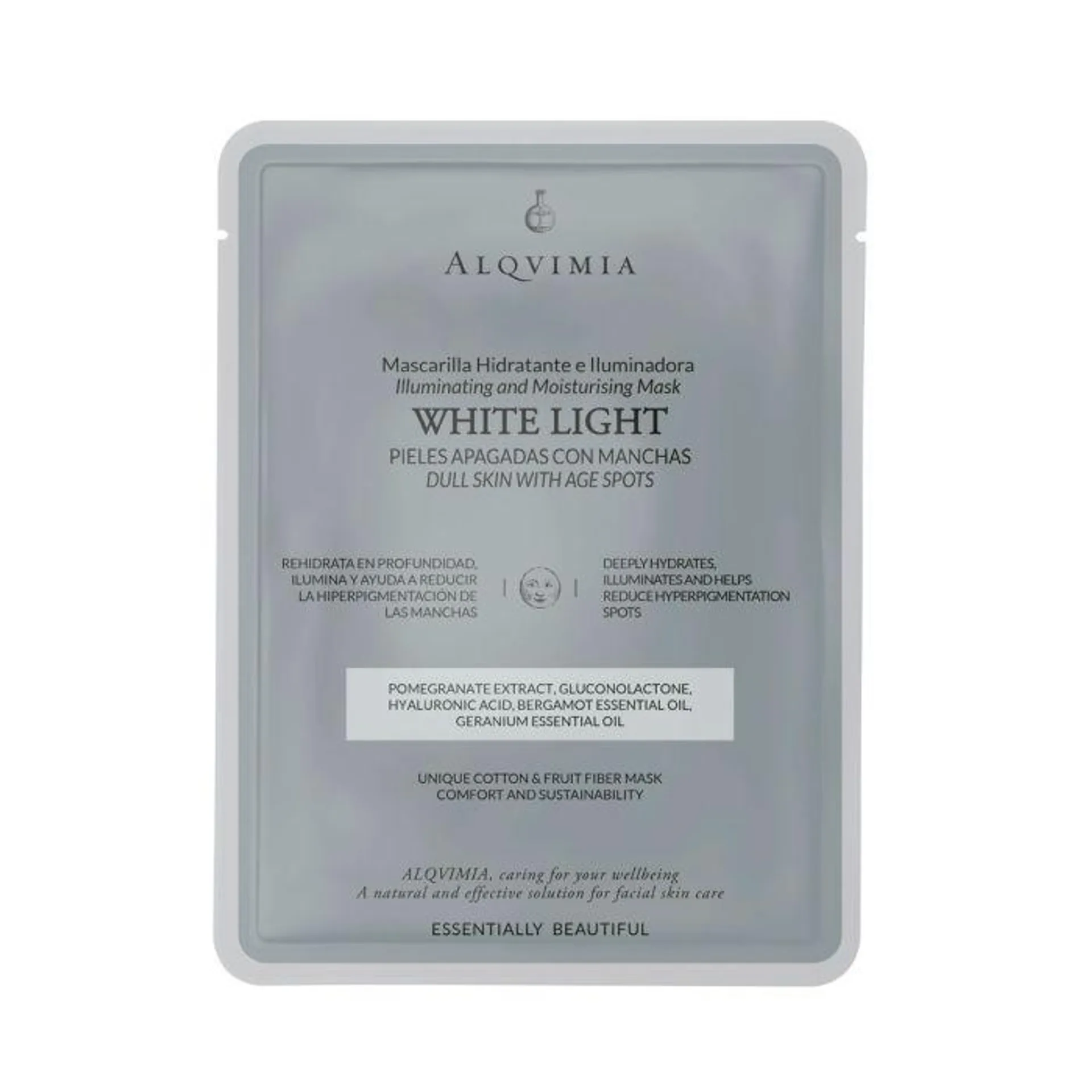 White Light mascarilla facial hidratante iluminadora