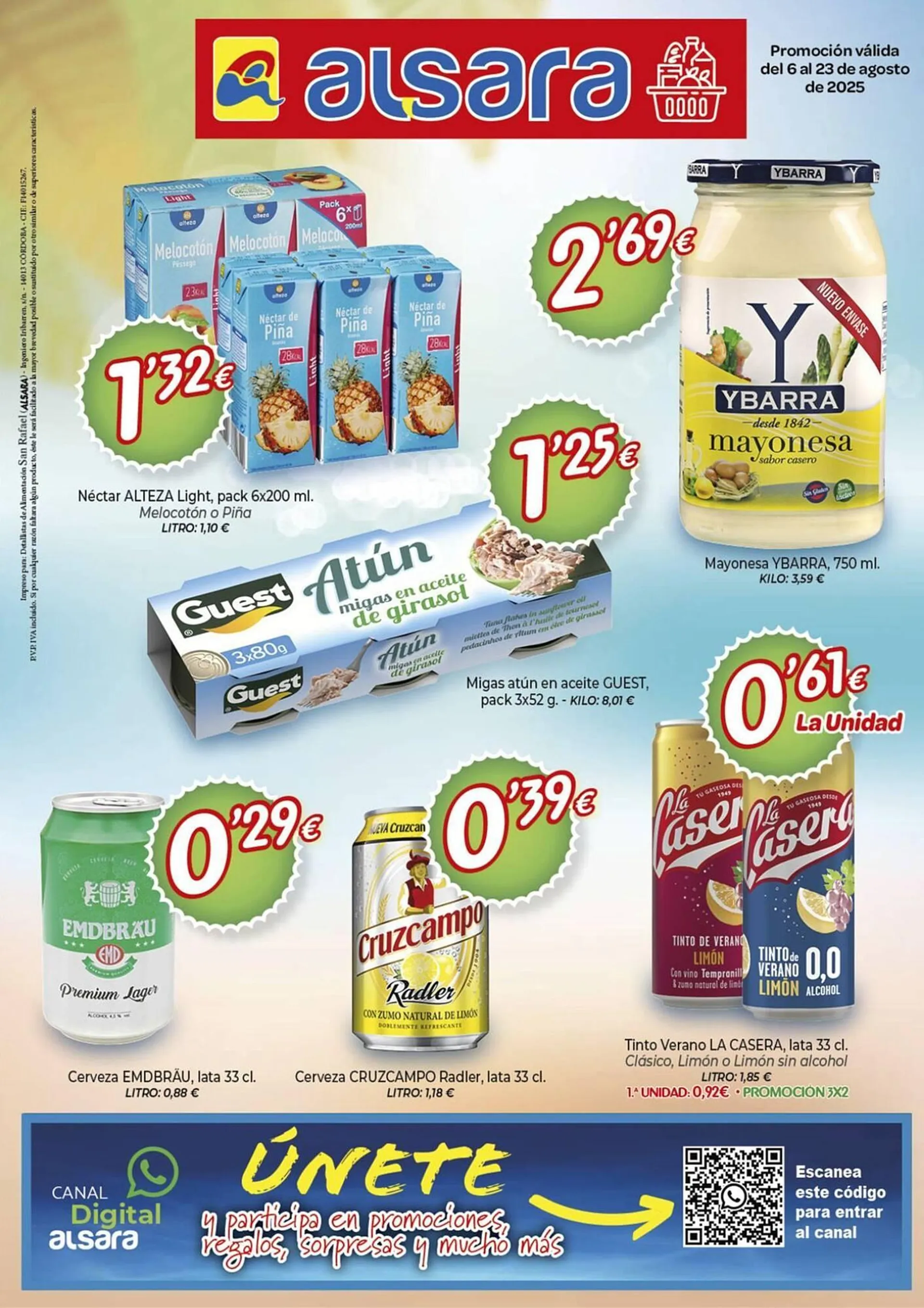 Catálogo de Folleto Alsara Supermercados 6 de agosto al 23 de agosto 2025 - Página 1